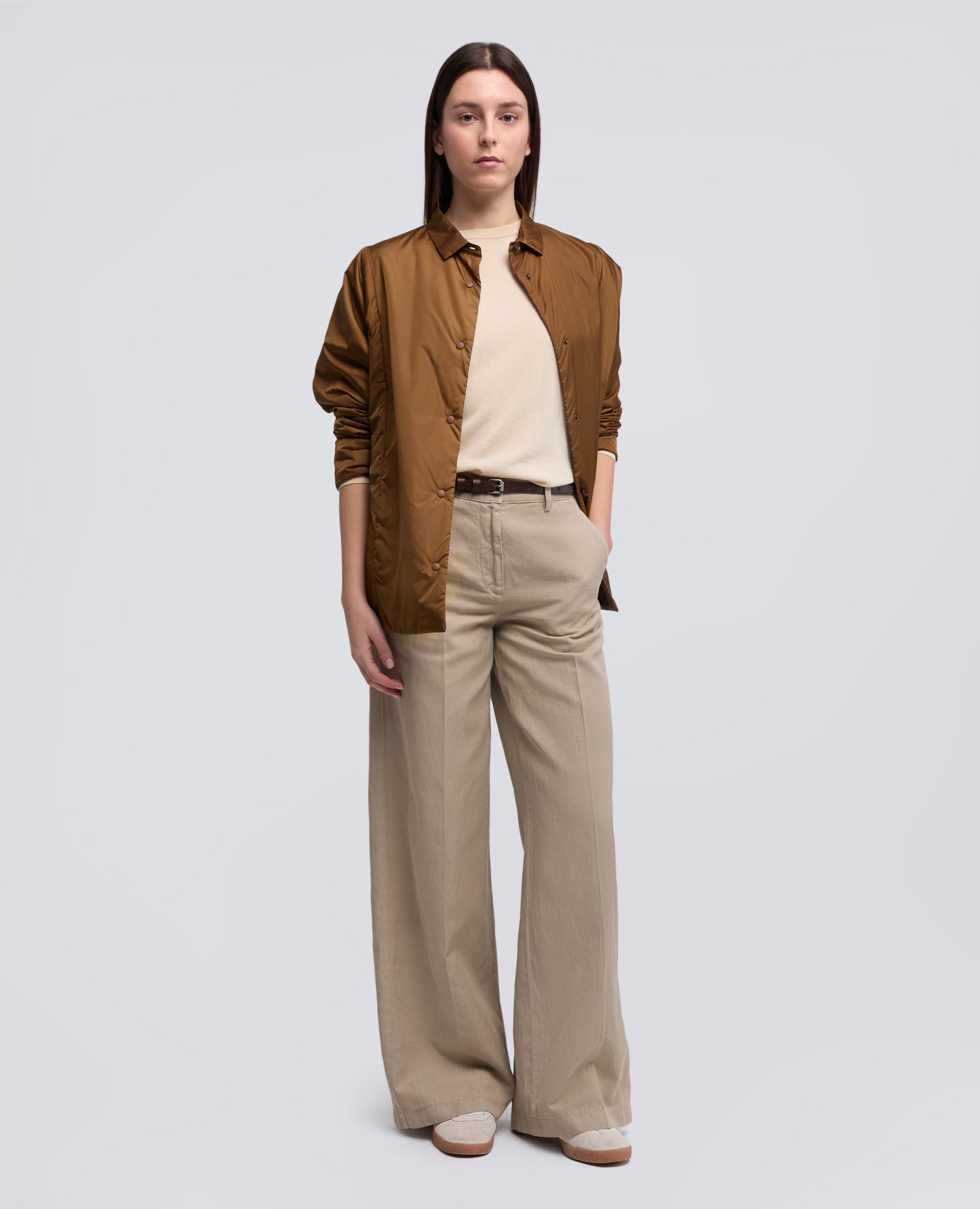 CAMICIA IN NYLON IMBOTTITA-BISCOTTO-BISCUIT-GALLETA-COOKIE-BISCUIT