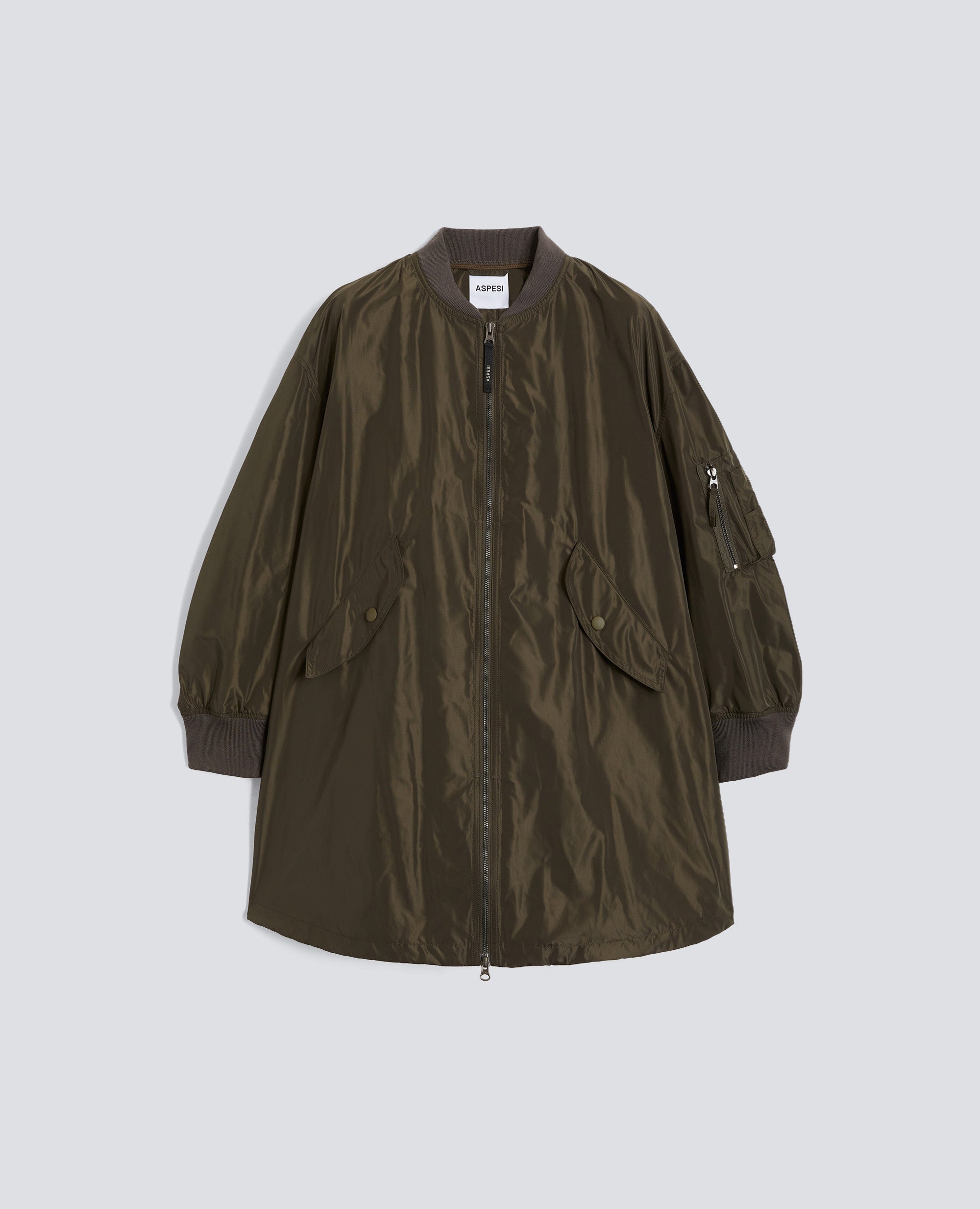 GIUBBOTTO/BOMBER IN POLIESTERE TECNICO-MILITARE-MILITARY-MILITAR-MILITAR-MILITAIRE