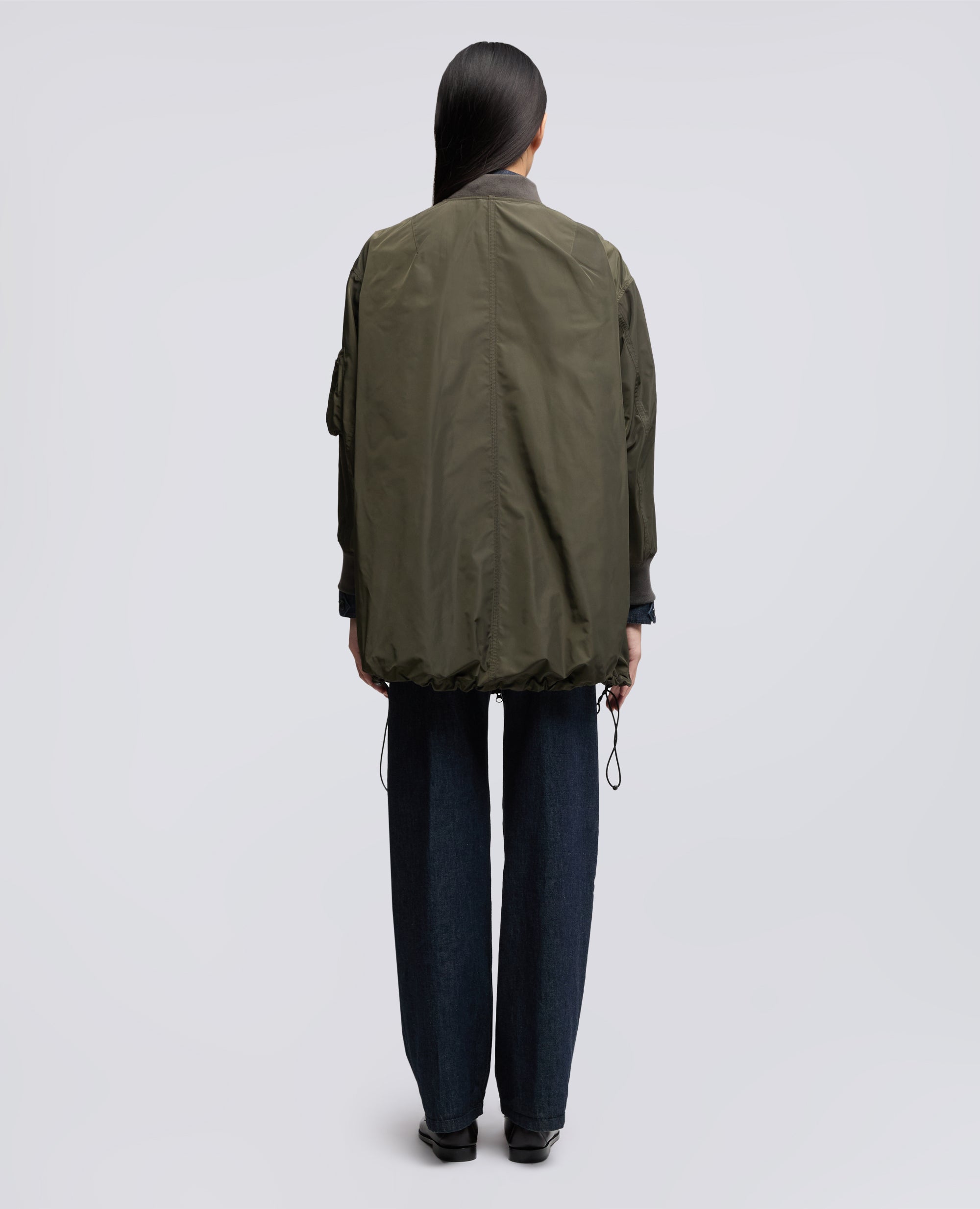 GIUBBOTTO/BOMBER IN POLIESTERE TECNICO-MILITARE-MILITARY-MILITAR-MILITAR-MILITAIRE