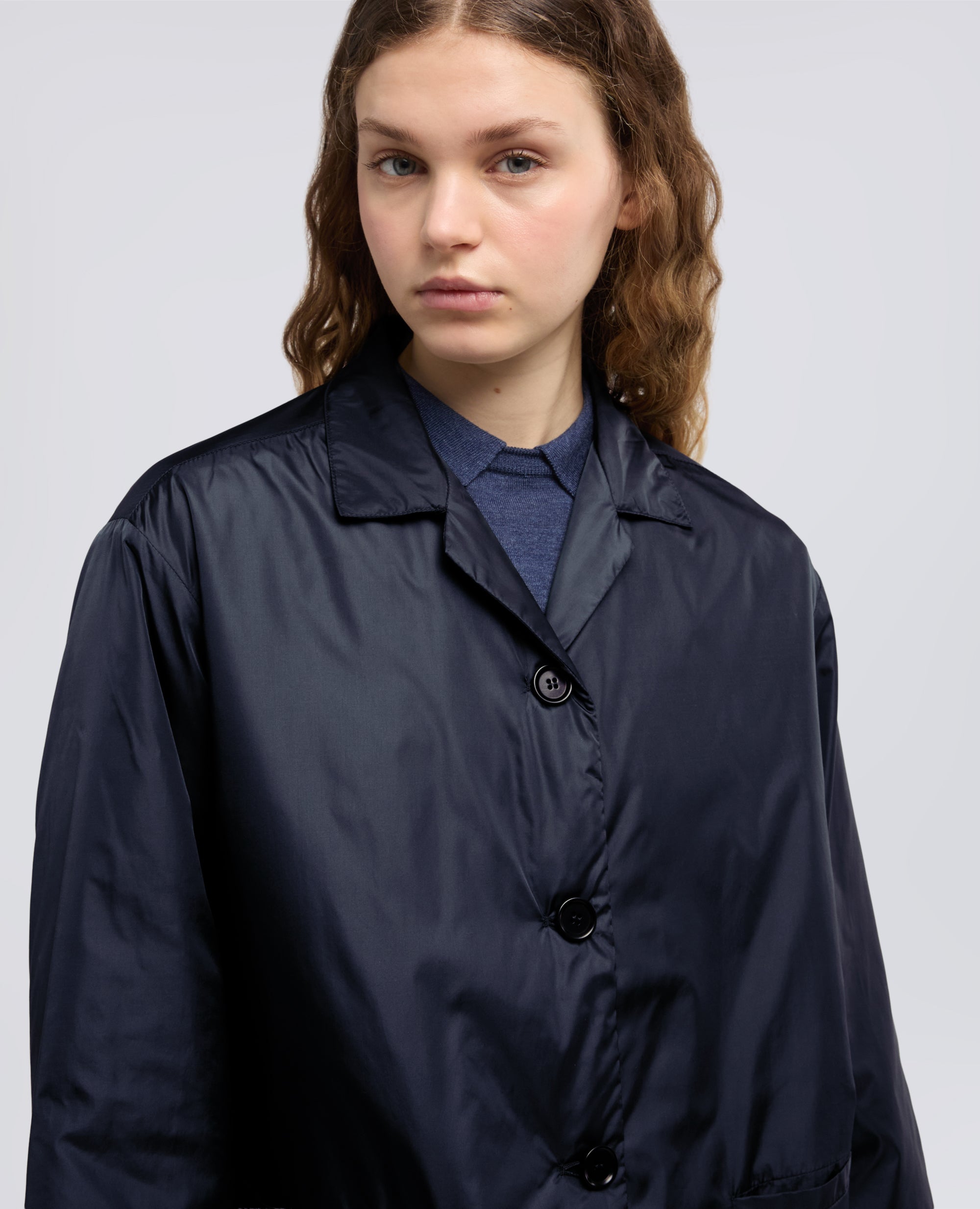 GIACCA IN NYLON-NAVY-NAVY-AZUL MARINO-NAVY-NAVY