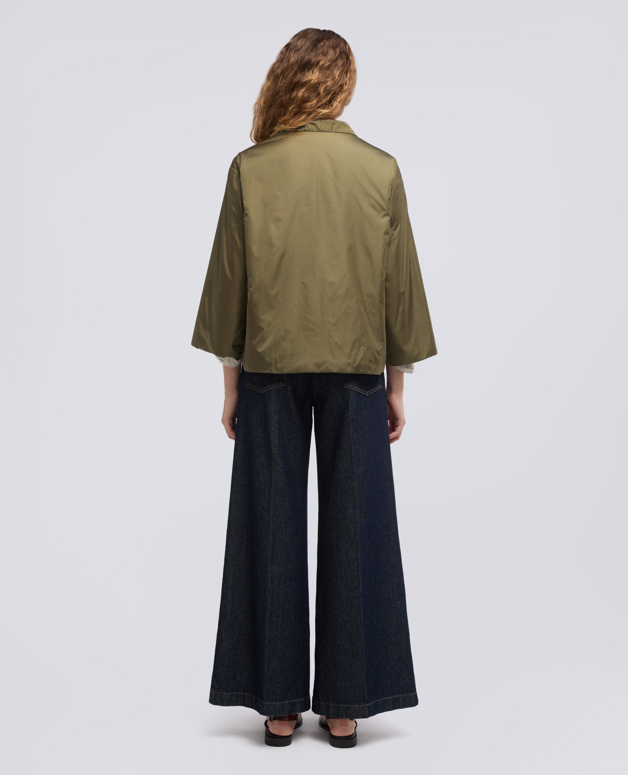 GIACCA IN NYLON-OLIVA-OLIVE-OLIVA-OLIVEGRUN-VERT OLIVE