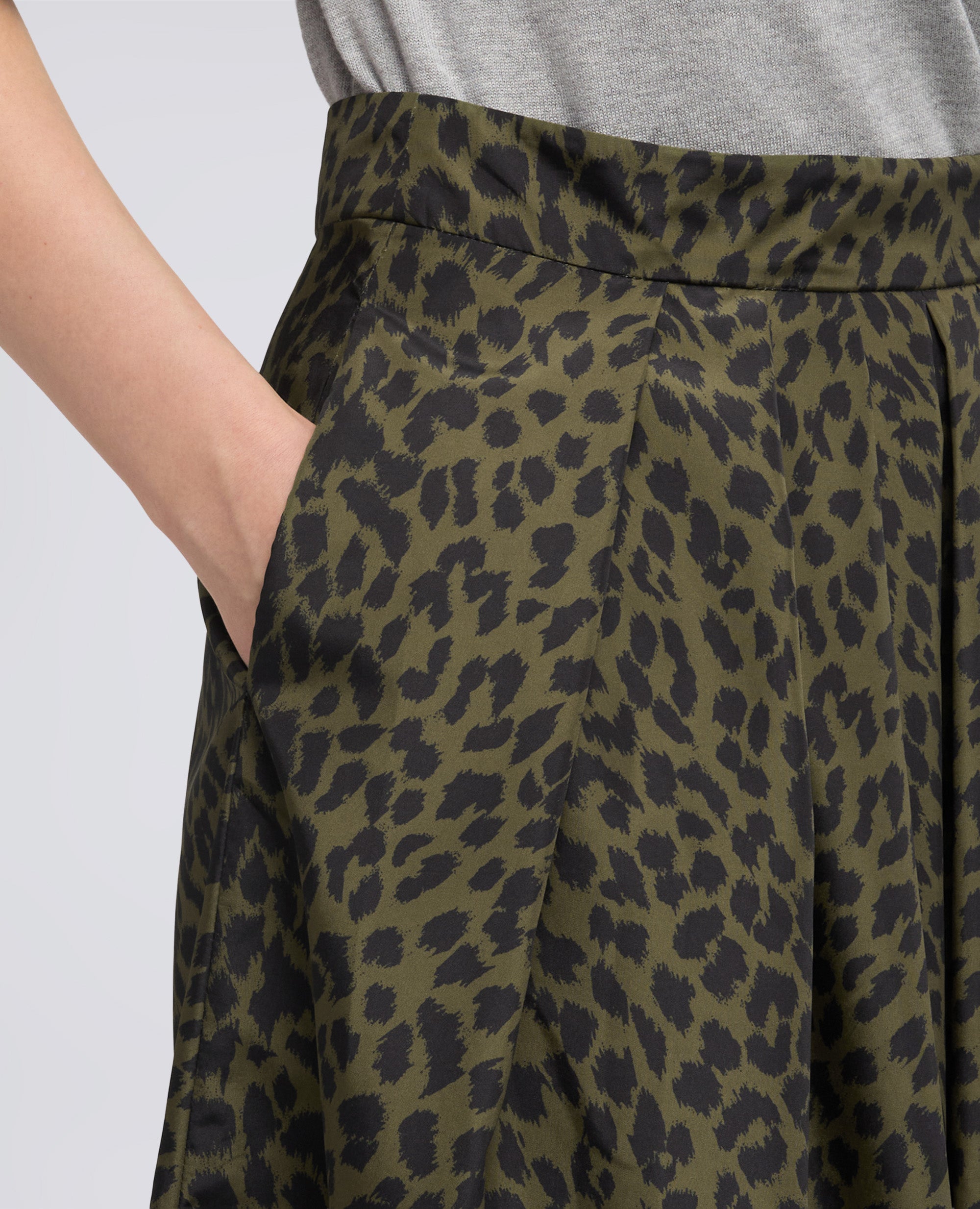 GONNA IN POLIESTERE STAMPATO-ANIMALIER-ANIMALIER-ANIMALIER-ANIMALIER-ANIMALIER