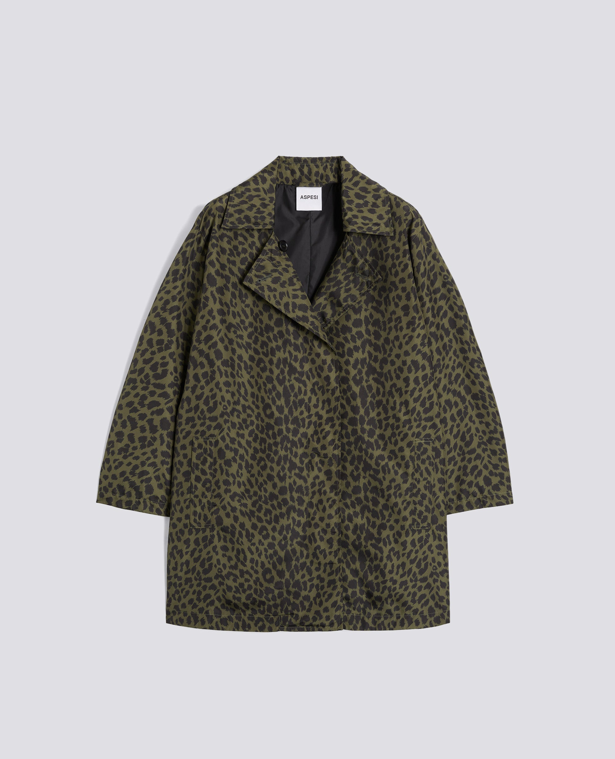 IMPERMEABILE IN POLIESTERE STAMPATO-ANIMALIER-ANIMALIER-ANIMALIER-ANIMALIER-ANIMALIER