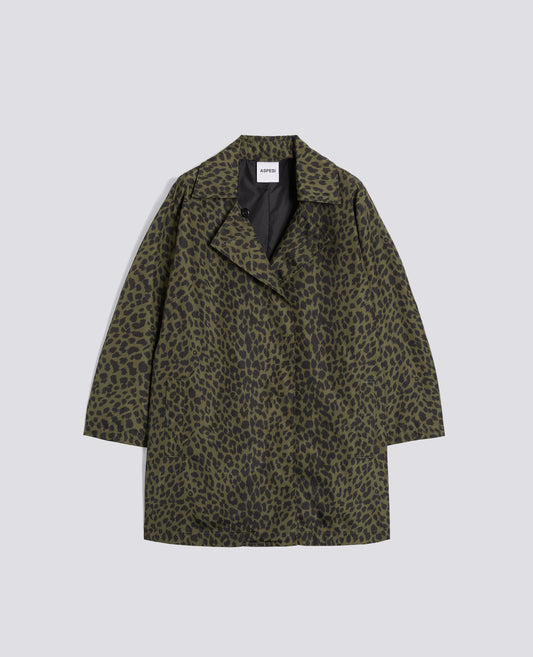 IMPERMEABILE IN POLIESTERE STAMPATO-ANIMALIER-ANIMALIER-ANIMALIER-ANIMALIER-ANIMALIER