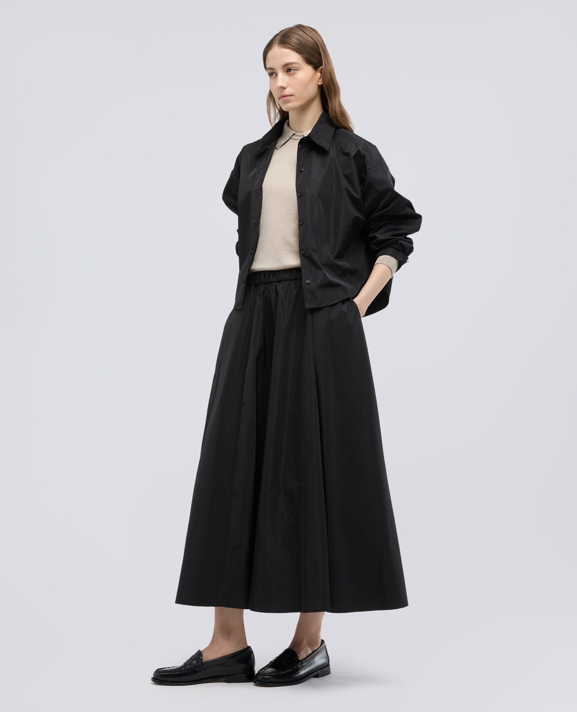 MAGLIA IN MISTO LANA E SETA-SABBIA-SAND-ARENA-SAND-SABLE