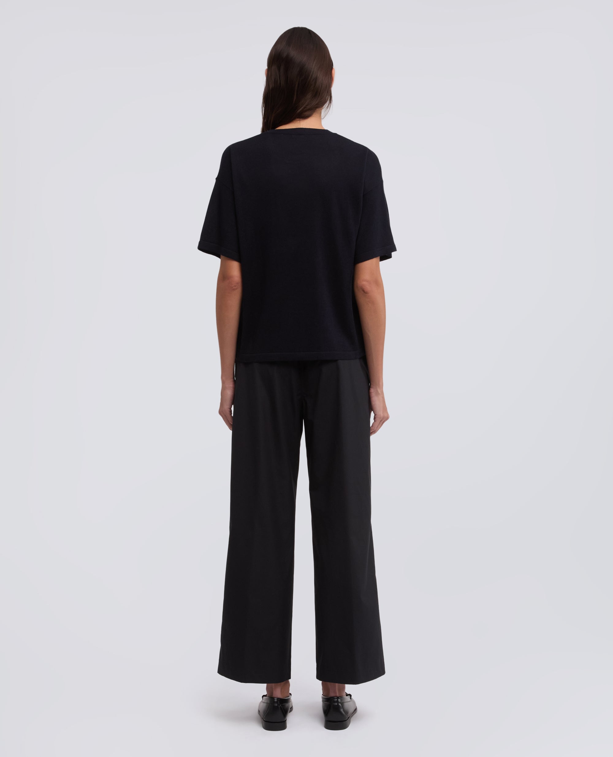 T-SHIRT DI MAGLIA IN MISTO SETA, COTONE E CASHMERE-BLU BLACK-BLACK NAVY-BLU BLACK-BLU BLACK-BLU BLACK