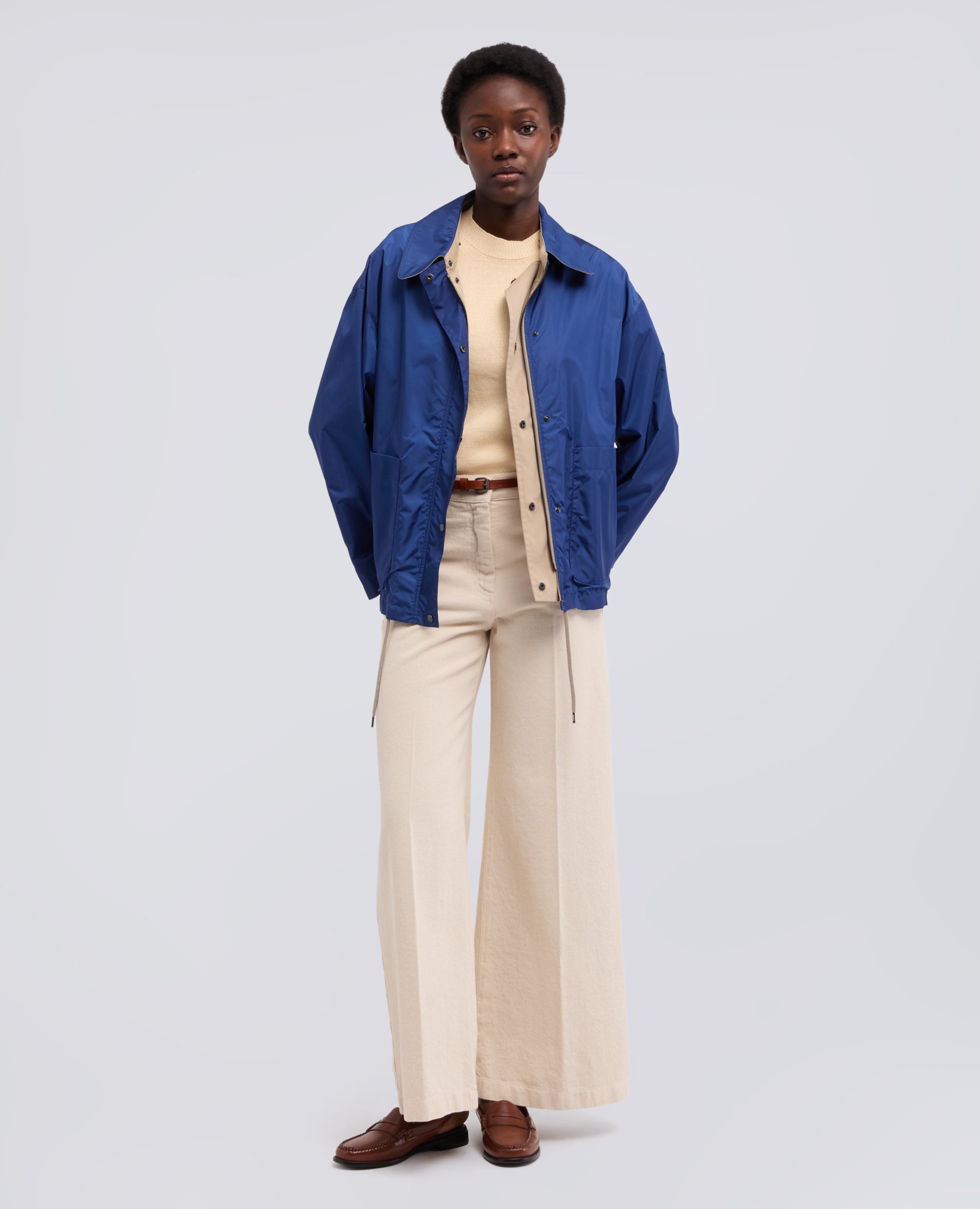 MAGLIA GIROCOLLO A MANICHE LUNGHE IN COTONE-NATURALE-NATURAL-NATURAL-NATURLICH-NATUREL