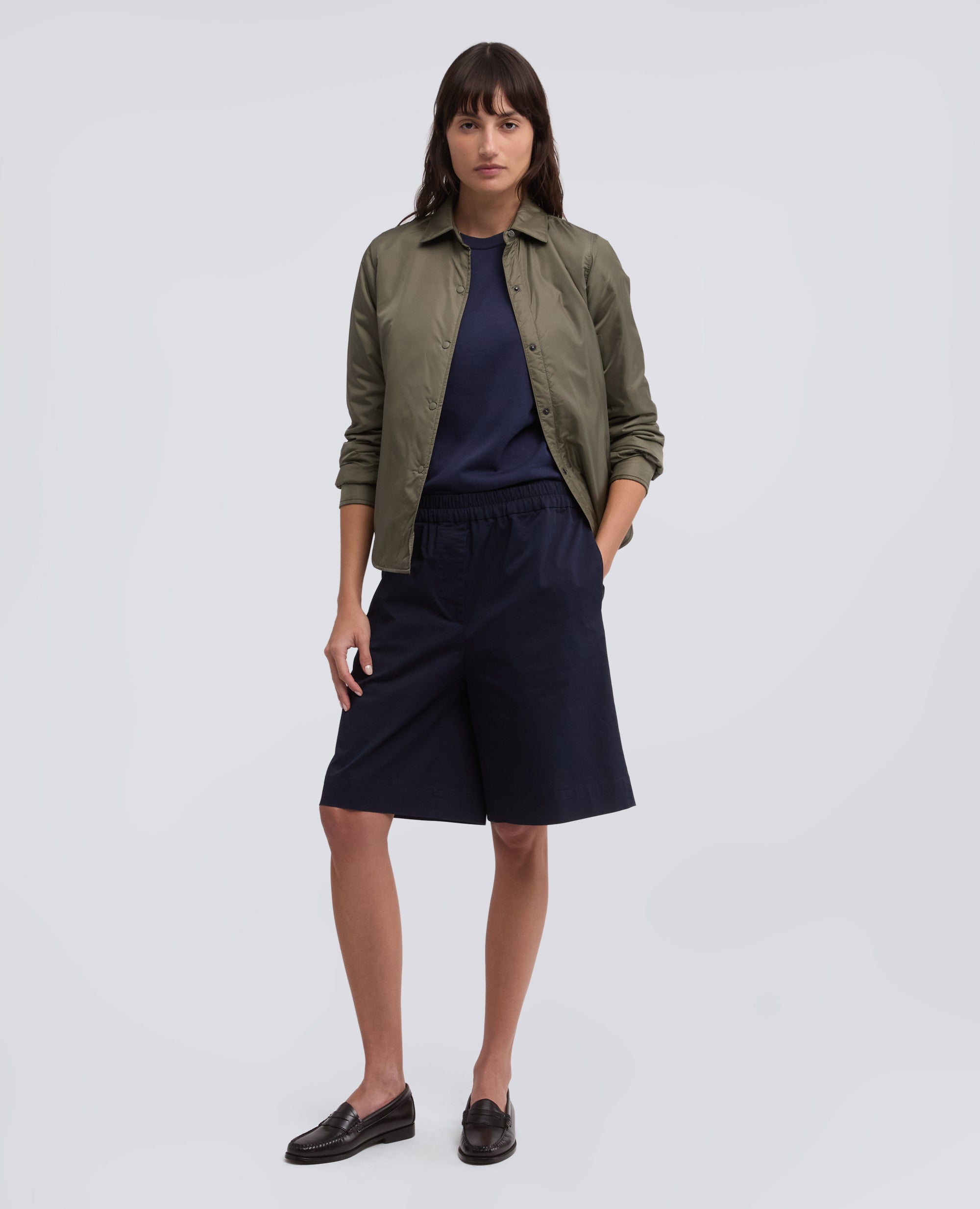 T-SHIRT GIROCOLLO IN MISTO COTONE, SETA E LINO-NAVY-NAVY-AZUL MARINO-NAVY-NAVY