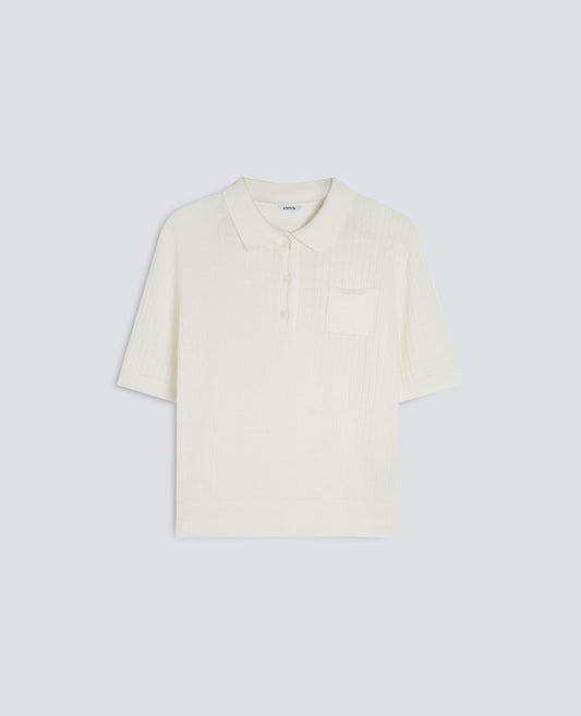 POLO A MANICHE CORTE IN FILATO DI PURO LINO-NATURALE-NATURAL-NATURAL-NATURLICH-NATUREL