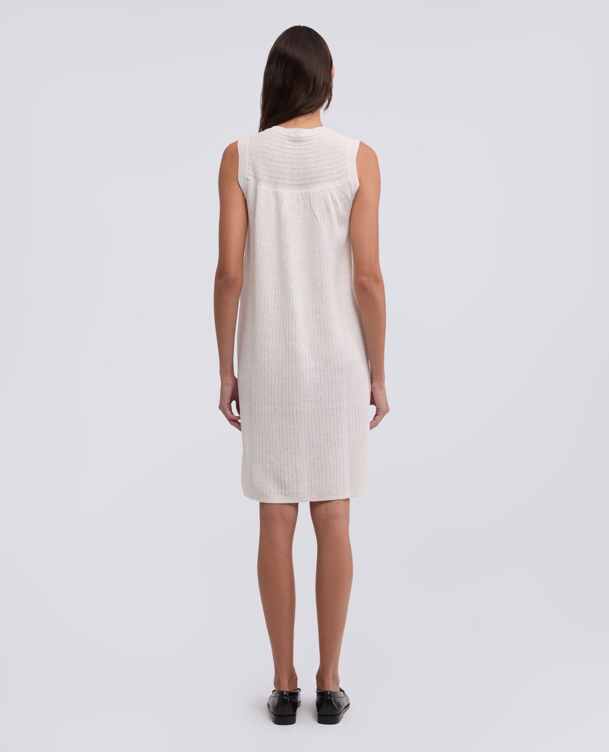 ABITO GIROCOLLO SENZA MANICHE IN FILATO DI PURO LINO-NATURALE-NATURAL-NATURAL-NATURLICH-NATUREL