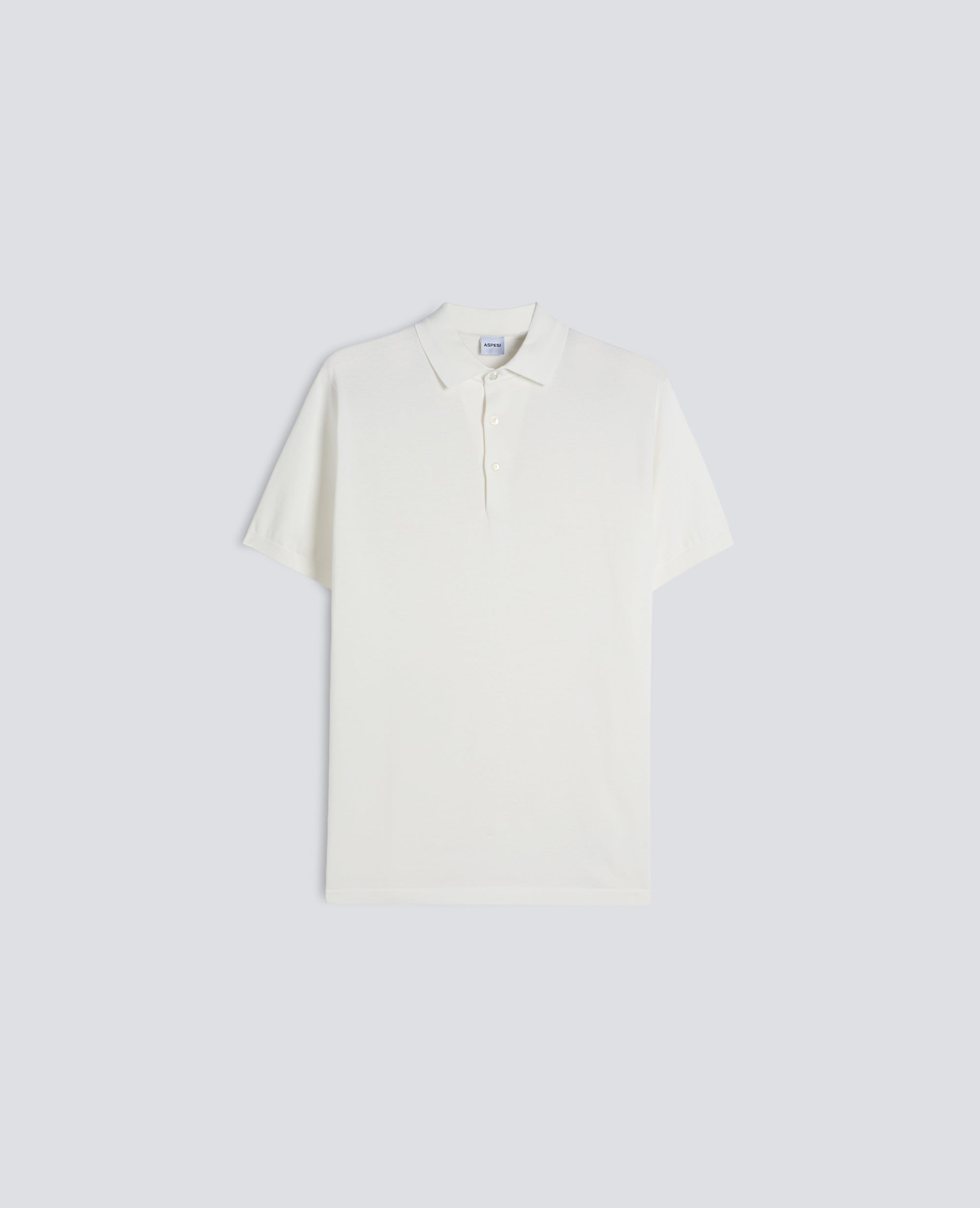 POLO IN COTONE CON BOTTONI IN MADREPERLA-BIANCO-WHITE-BLANCO-WEISS-BLANC