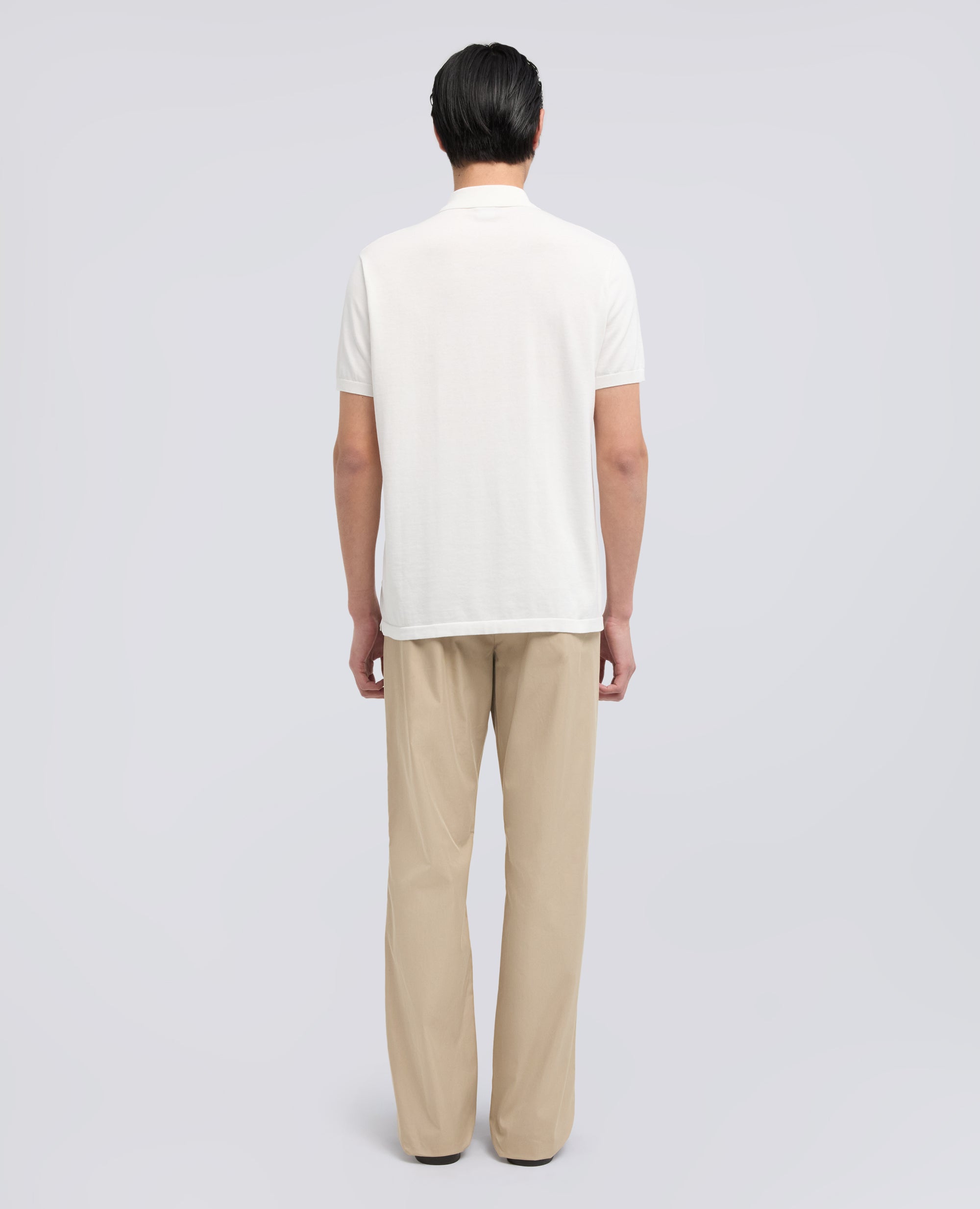 POLO IN COTONE CON BOTTONI IN MADREPERLA-BIANCO-WHITE-BLANCO-WEISS-BLANC