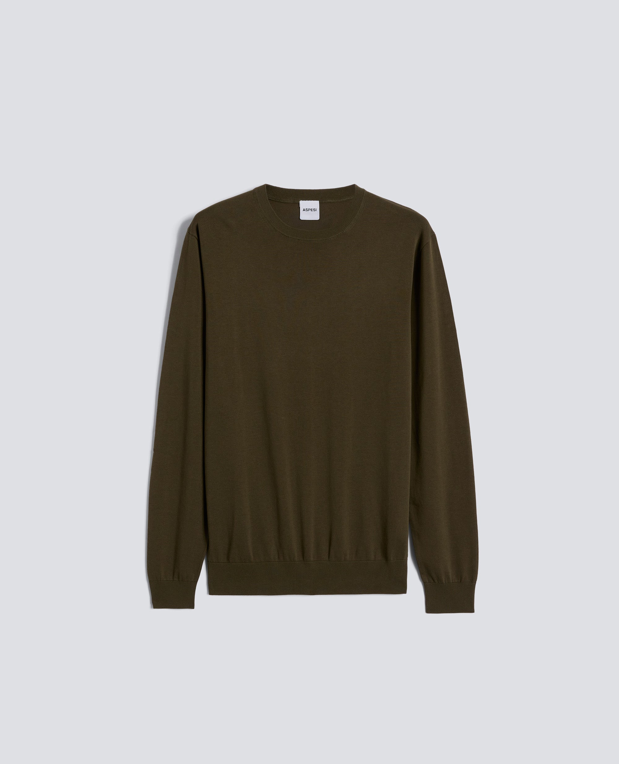 MAGLIA GIROCOLLO IN COTONE-MILITARE-MILITARY-MILITAR-MILITAR-MILITAIRE