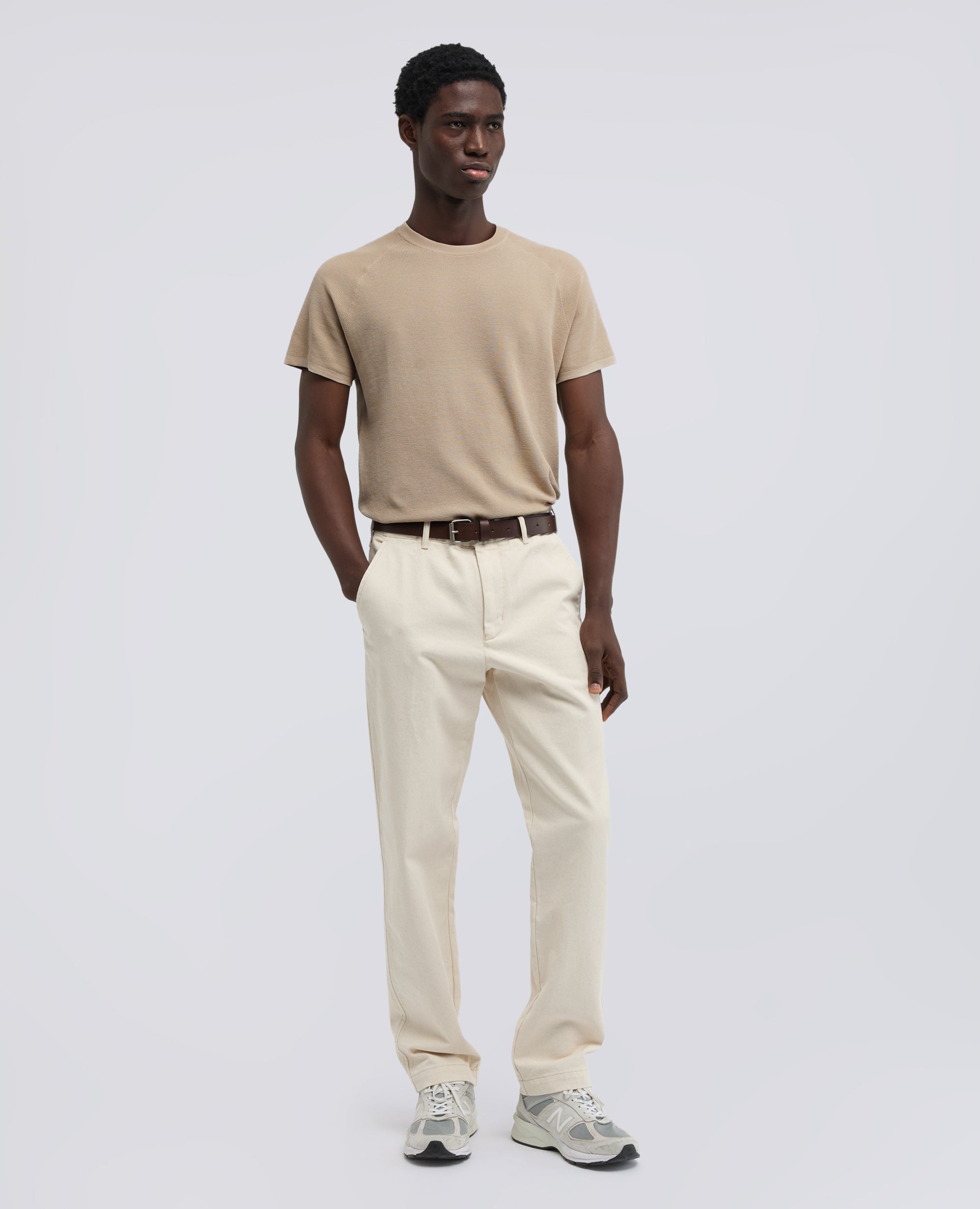 MAGLIA RAGLAN IN MICRO WAFFLE DI COTONE-SABBIA-SAND-ARENA-SAND-SABLE