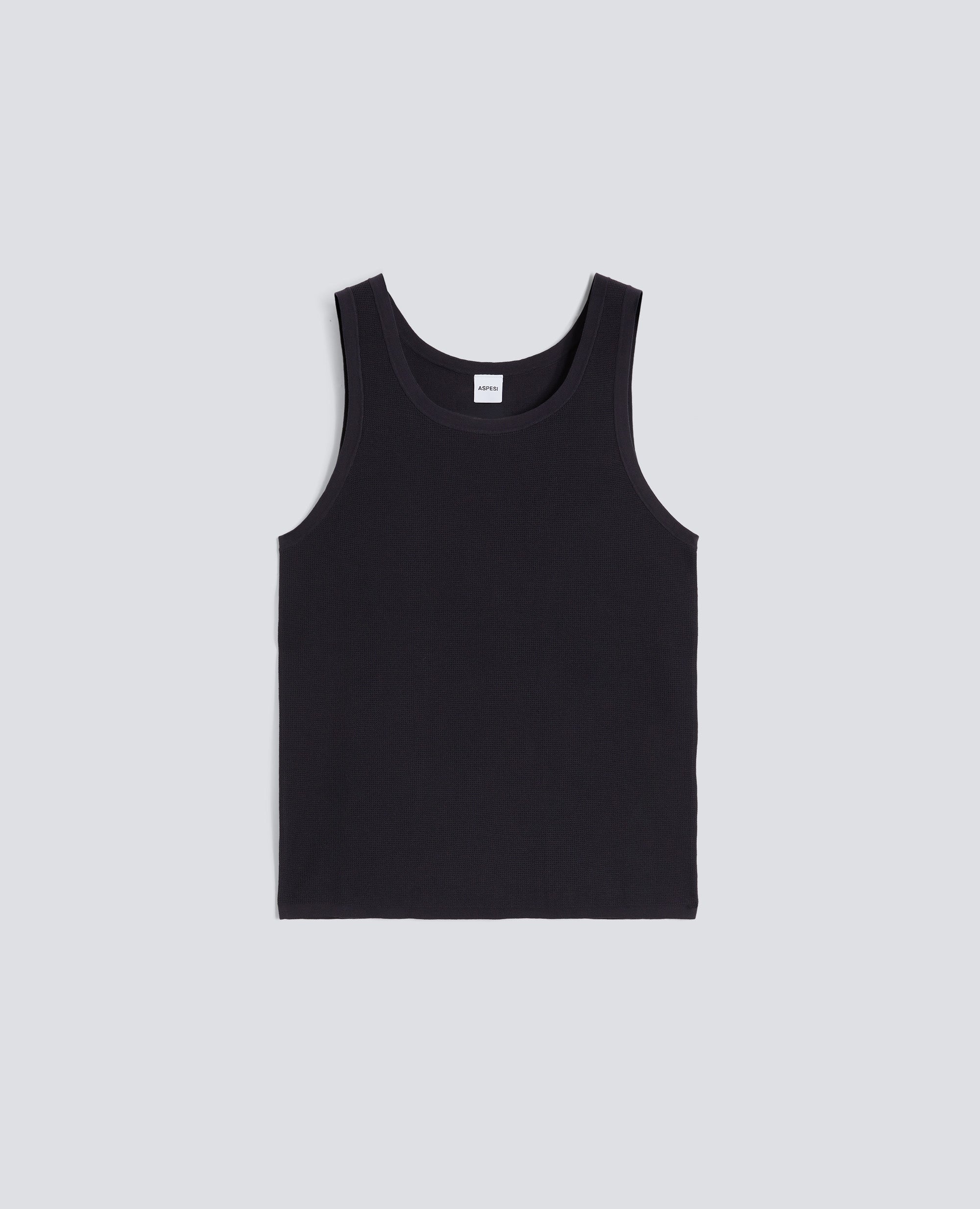 CANOTTA IN FILATO DI PURO COTONE-NAVY-NAVY-AZUL MARINO-NAVY-NAVY