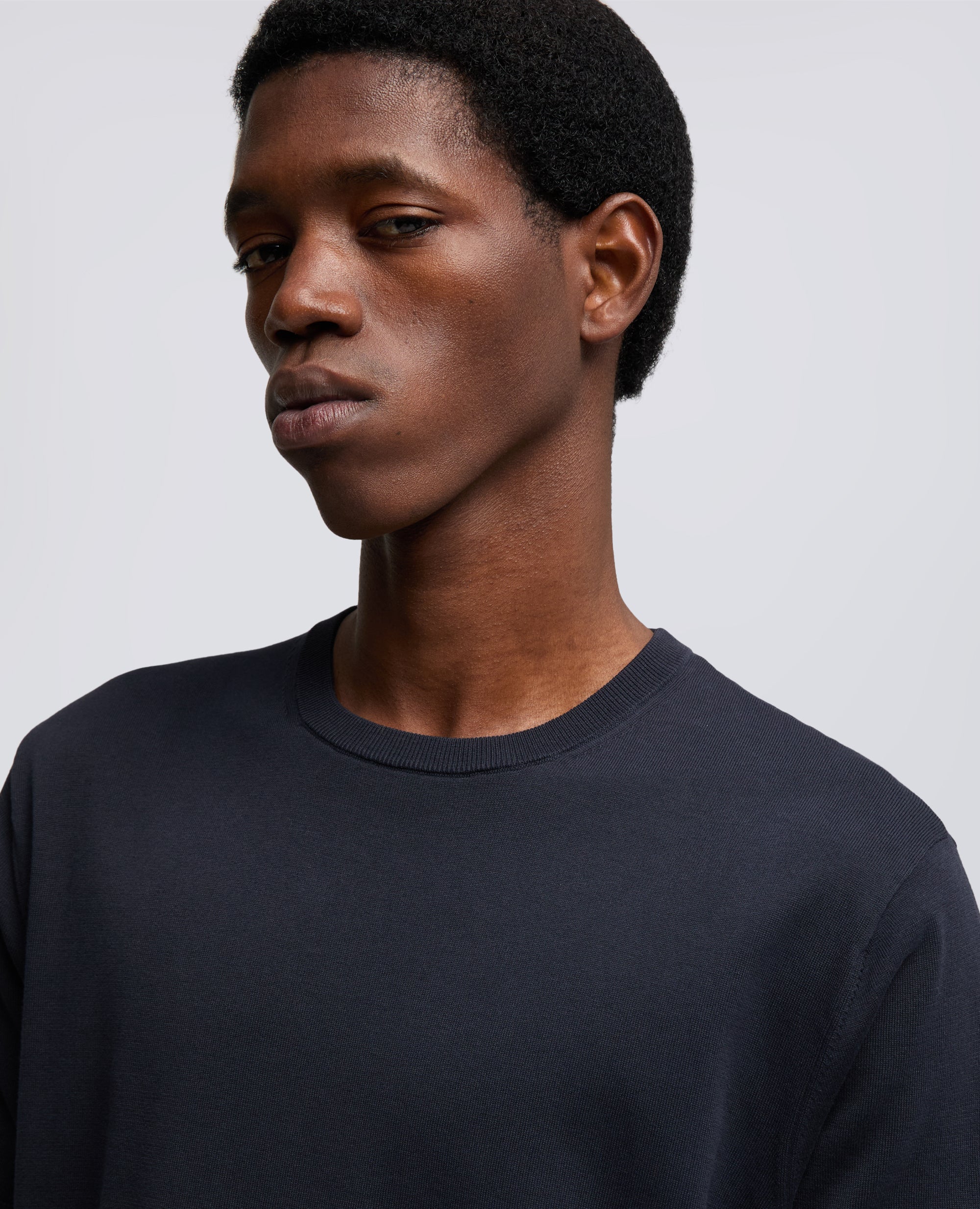 T-SHIRT IN COTONE-NAVY-NAVY-AZUL MARINO-NAVY-NAVY