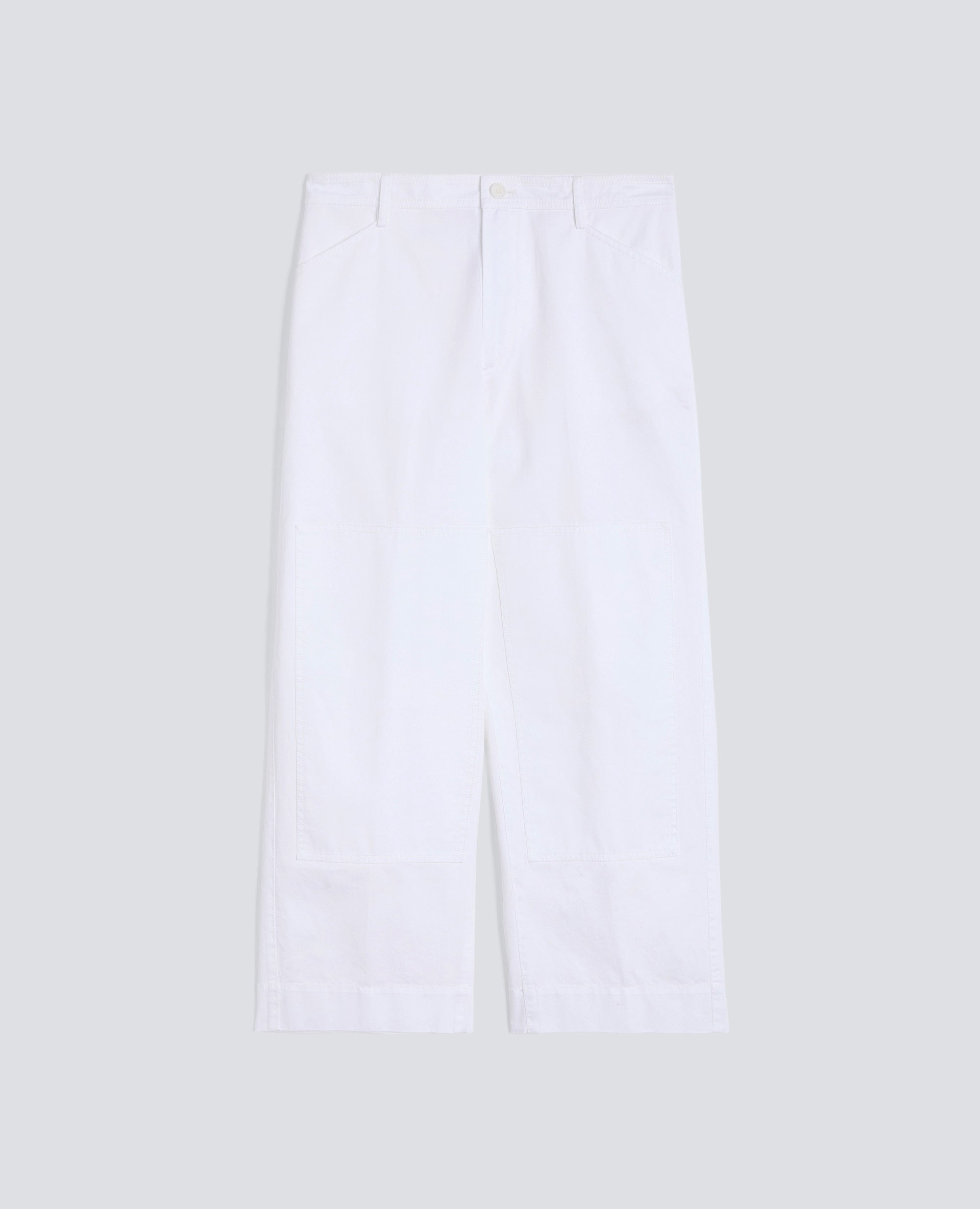 Pantalone tipo cargo in extra fine twill di cotone - AA Capsule Collection-BIANCO-WHITE-BLANCO-WEISS-BLANC