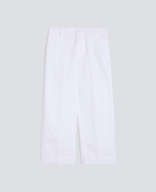 Pantalone tipo cargo in extra fine twill di cotone - AA Capsule Collection-BIANCO-WHITE-BLANCO-WEISS-BLANC