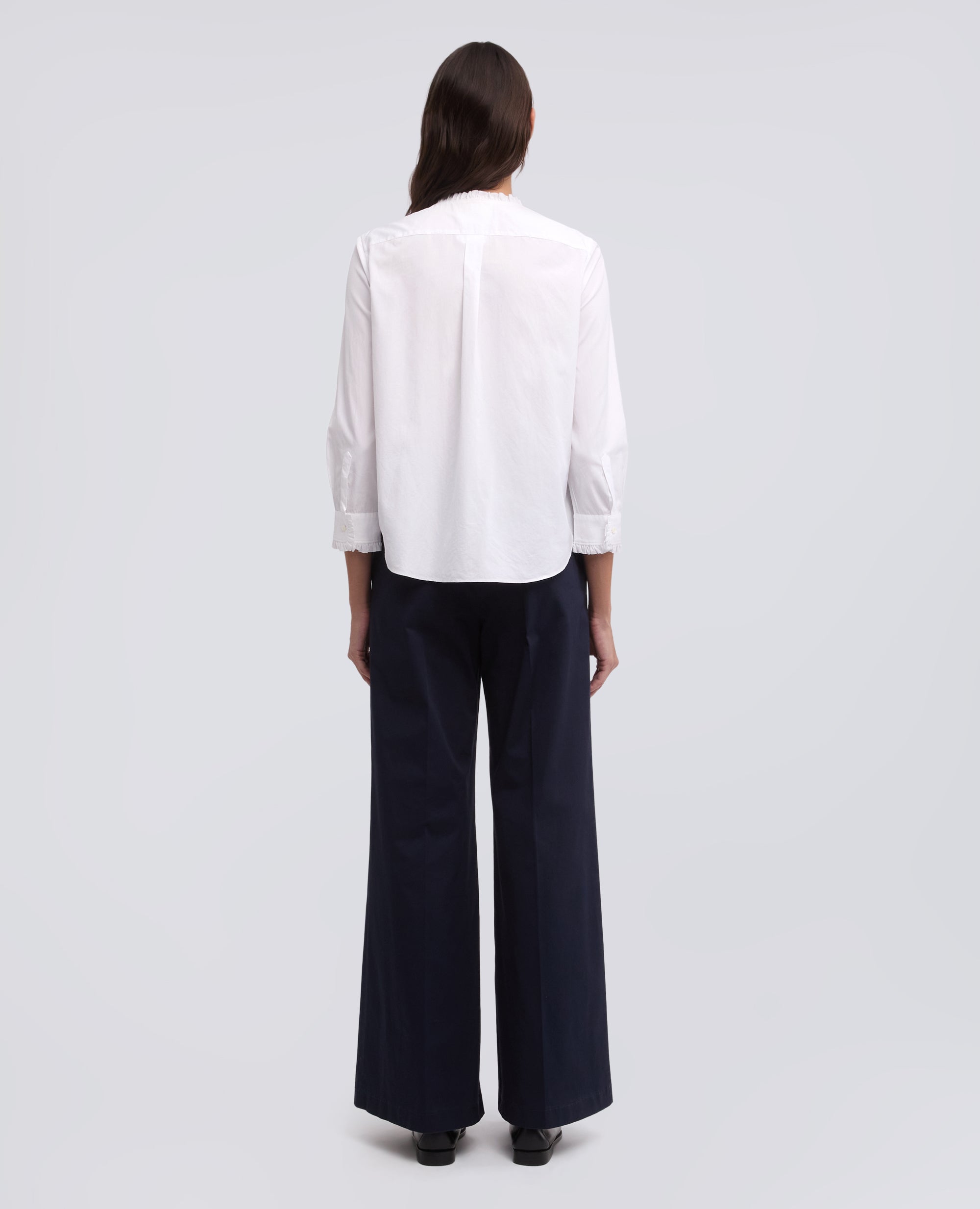 Camicia in popeline cotone tinto pezza - AA Capsule Collection-BIANCO-WHITE-BLANCO-WEISS-BLANC