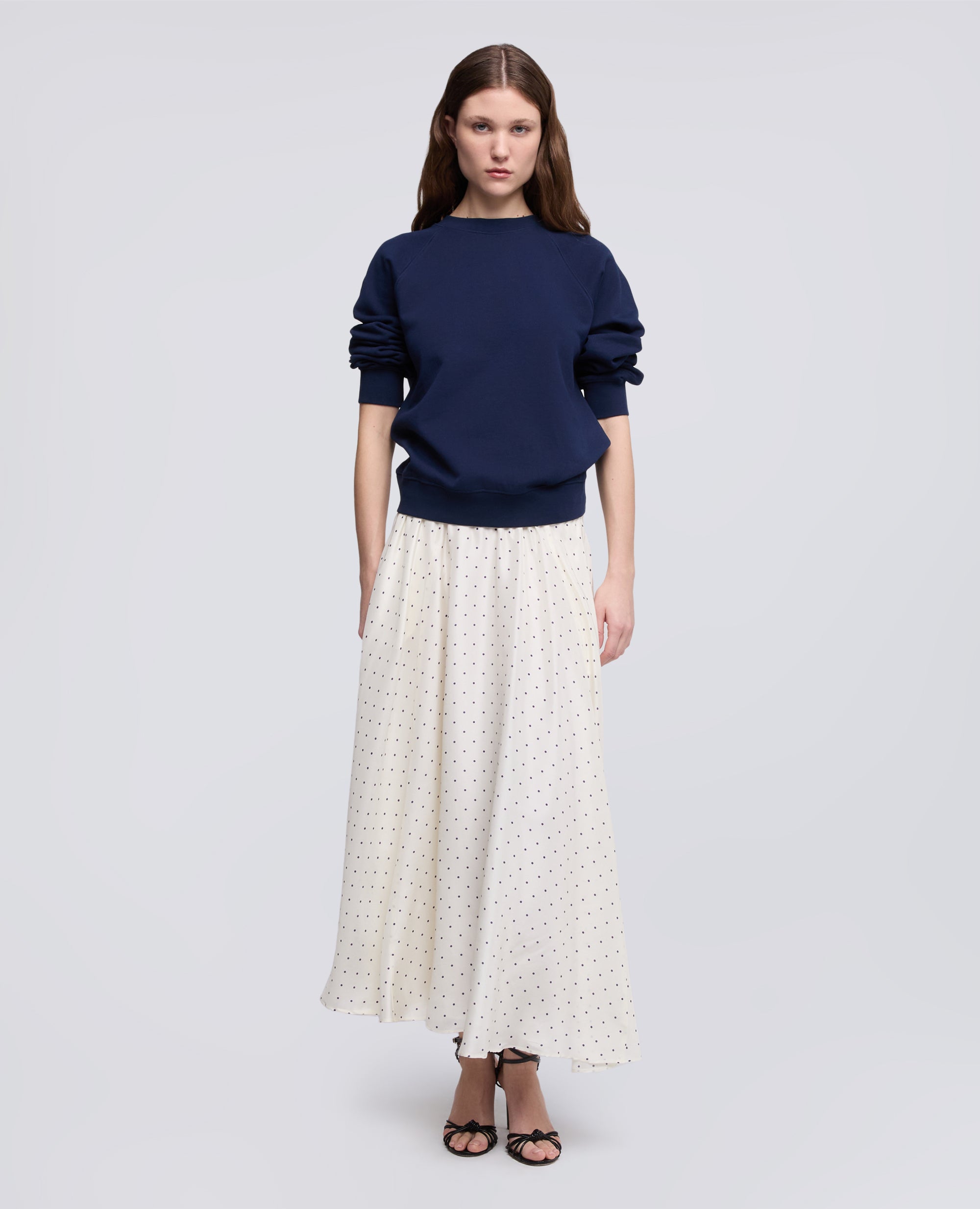 FELPA APERTA DI COTONE ORGANICO-BLU-BLUE-AZUL-BLAU-BLEU