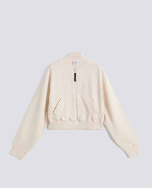 FELPA APERTA DI COTONE ORGANICO-NATURALE-NATURAL-NATURAL-NATURLICH-NATUREL