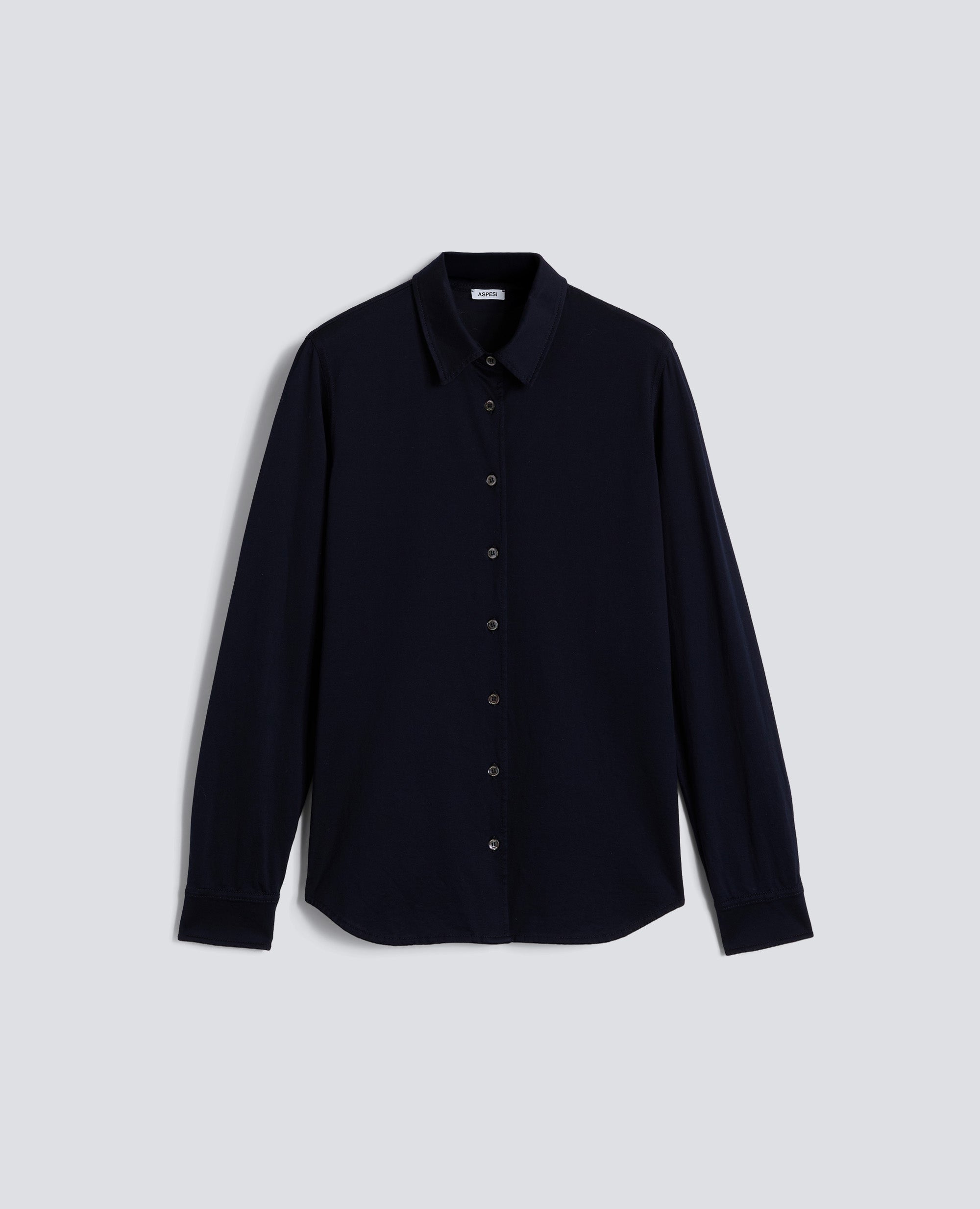 T-SHIRT IN JERSEY DI COTONE-BLU-BLUE-AZUL-BLAU-BLEU