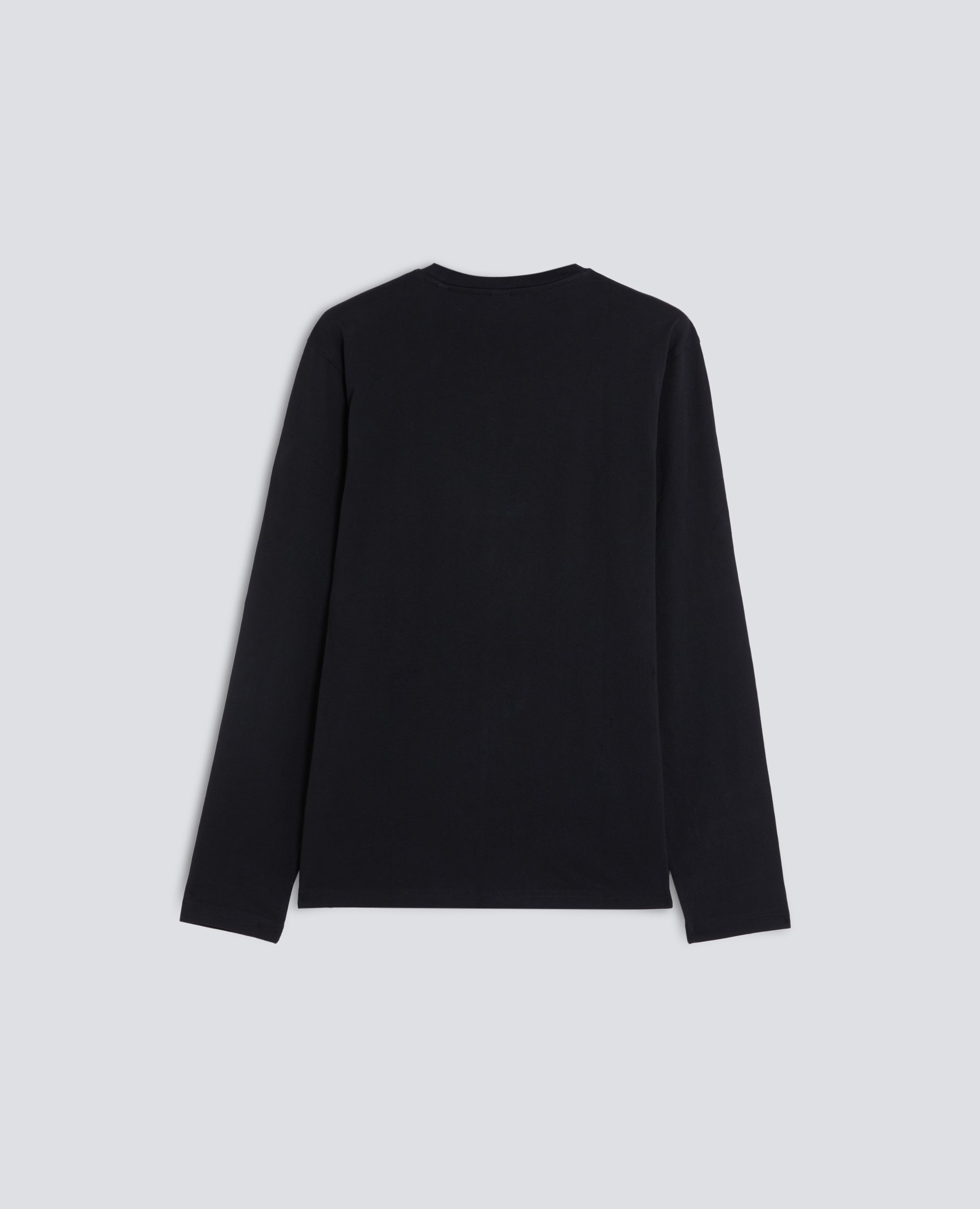 T-SHIRT SILENZIO MANICA LUNGA-NERO-BLACK-NEGRO-SCHWARZ-NOIR