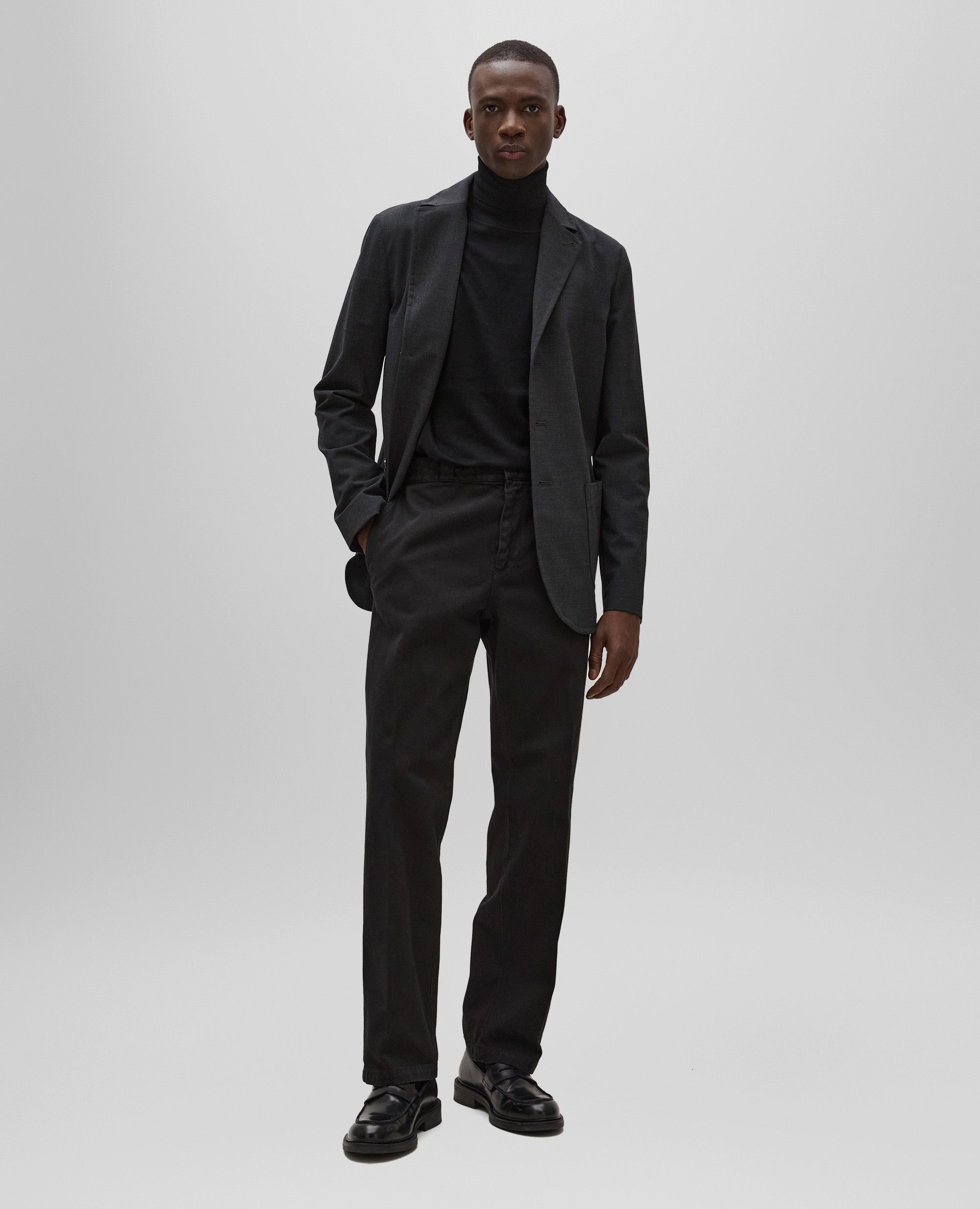 BLAZER ISAAC IN FLANELLA-ANTRACITE-CHARCOAL-ANTRACITA-ANTHRAZIT-ANTHRACITE