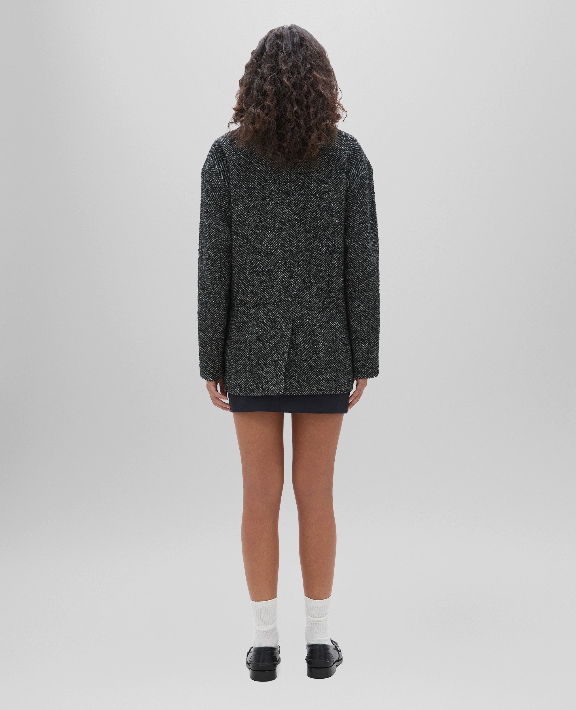 GIACCA IN MISTO LANA-GRIGIO-GREY-GRIS-GRAU-GRIS