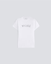 T-SHIRT IN JERSEY DI COTONE CON STAMPA - POESIA-BIANCO-WHITE-BLANCO-WEISS-BLANC