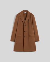 CAPPOTTO FRANZ IN DOUBLE DI LANA-CAMMELLO-CAMEL-CAMELLO-KAMEL-CAMEL