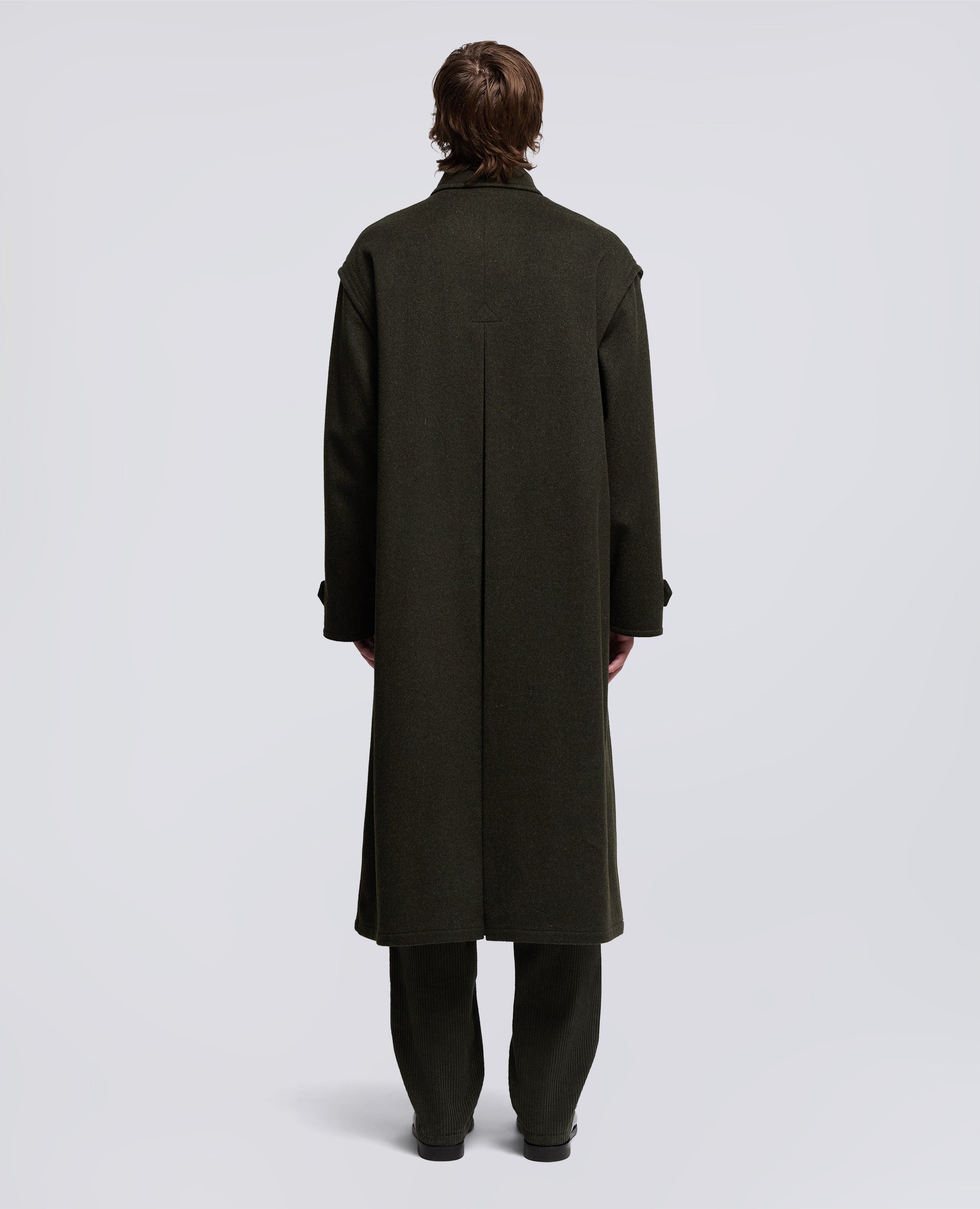 CAPPOTTO ERNEST IN LANA VERGINE E ALPACA-MILITARE-MILITARY-MILITAR-MILITAR-MILITAIRE