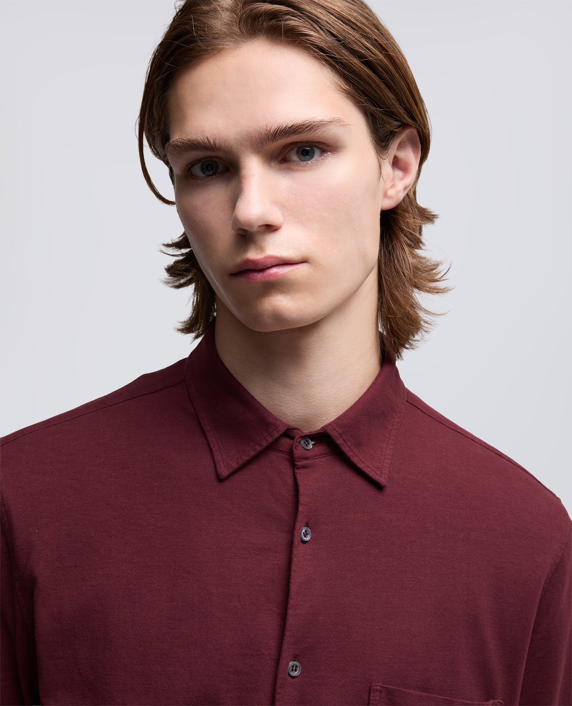 CAMICIA IN JERSEY VELLUTATO-BARBERA-BARBERA-BARBERA-BARBERA-BARBERA