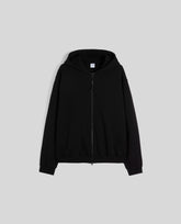 FELPA IN COTONE CON CAPPUCCIO-NERO-BLACK-NEGRO-SCHWARZ-NOIR