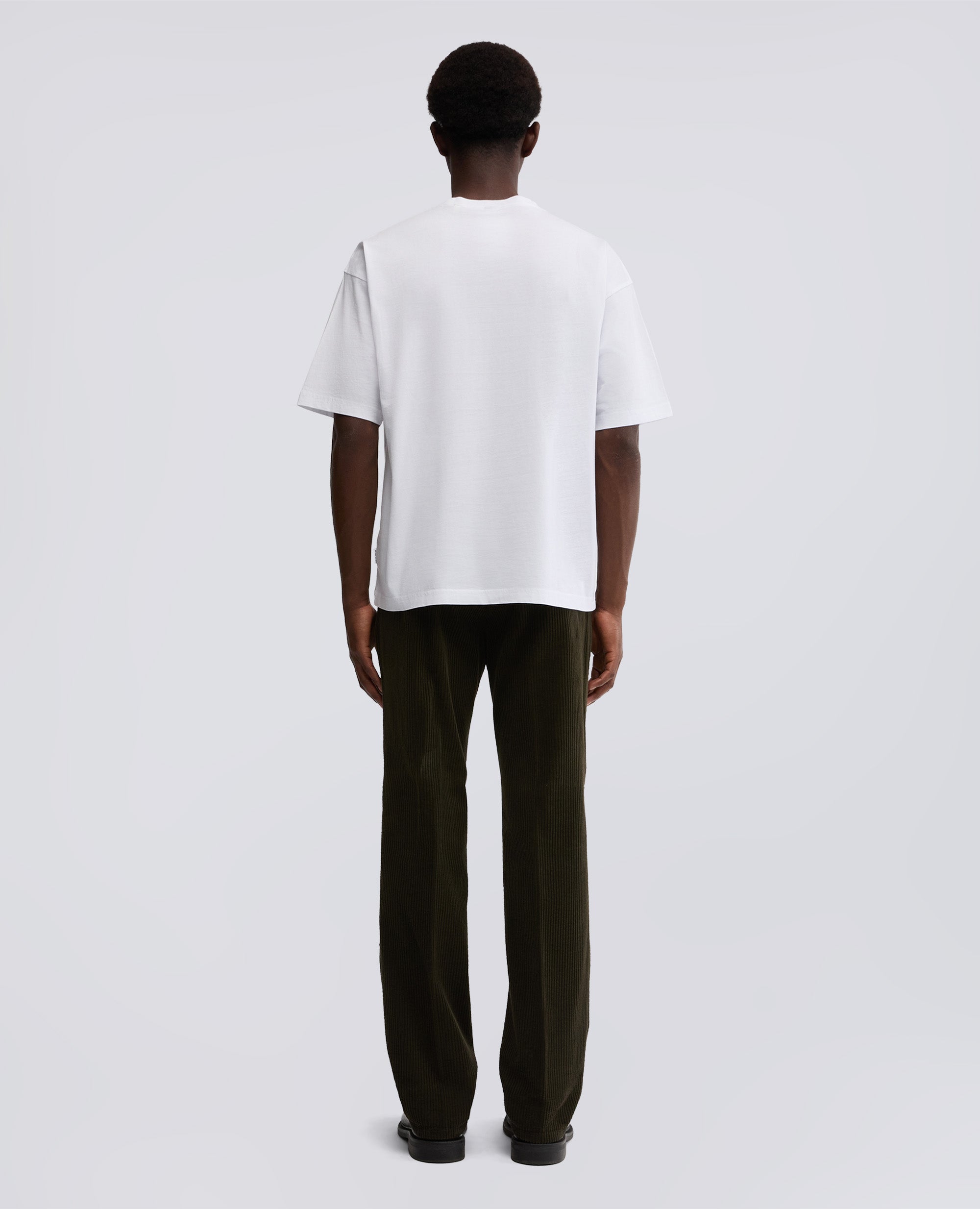 T-SHIRT GIROCOLLO IN COTONE-BIANCO-WHITE-BLANCO-WEISS-BLANC