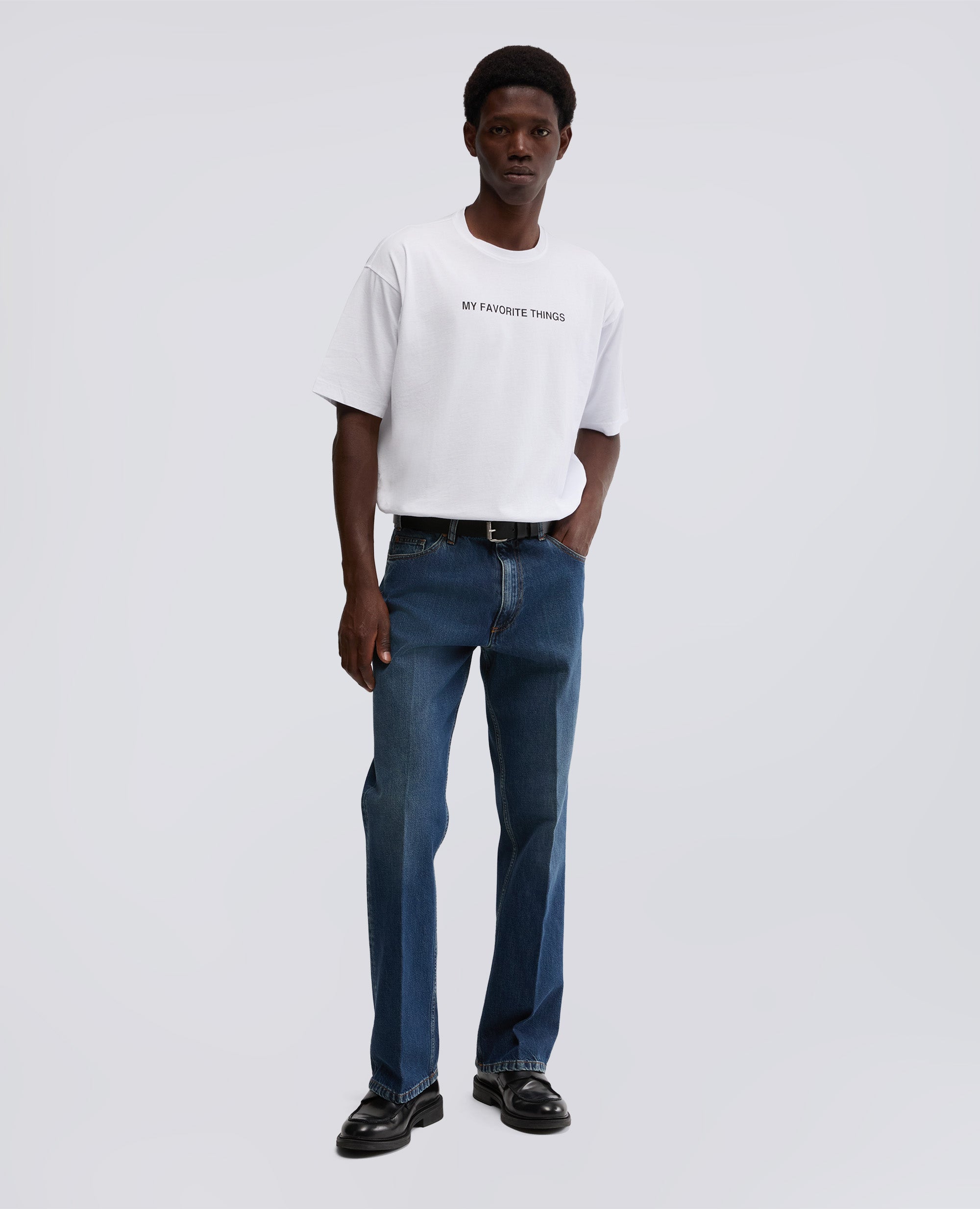 T-SHIRT GIROCOLLO CON STAMPA-BIANCO-WHITE-BLANCO-WEISS-BLANC