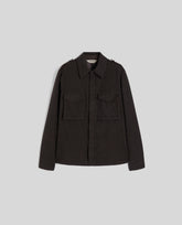 CAMICIA FIELD SHIRT IN FLANELLA-MARRONE-BROWN-MARR¢N-BRAUN-MARRON