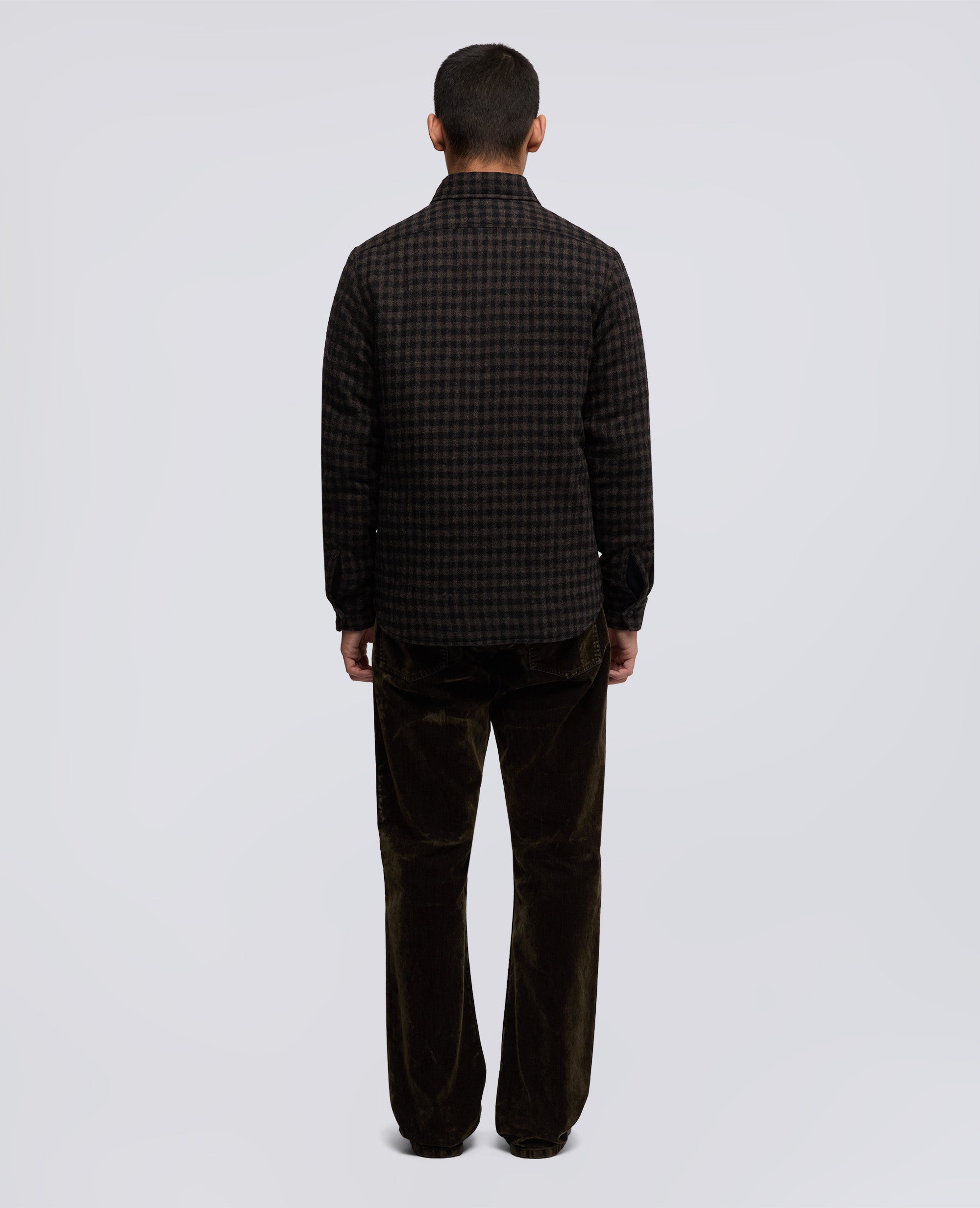 CAMICIA DOPPIA-CHECK MARRONE-BROWN CHECK-CHECK MARRON-KARIERT BRAUN-MARRON CARREAUX