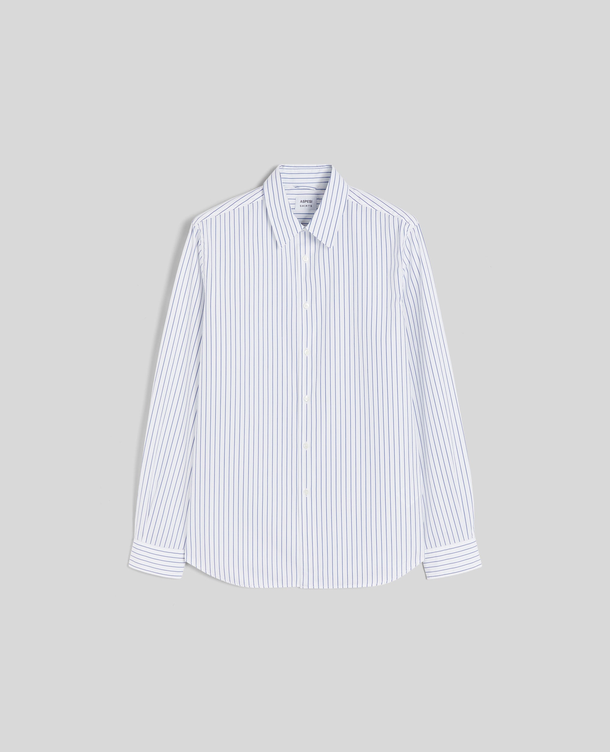 CAMICIA COMMA-RIGA BLU-BLUE STRIPE-RAYA AZUL OSCURO-BLAUE STREIFEN-RAYURES BLEUES