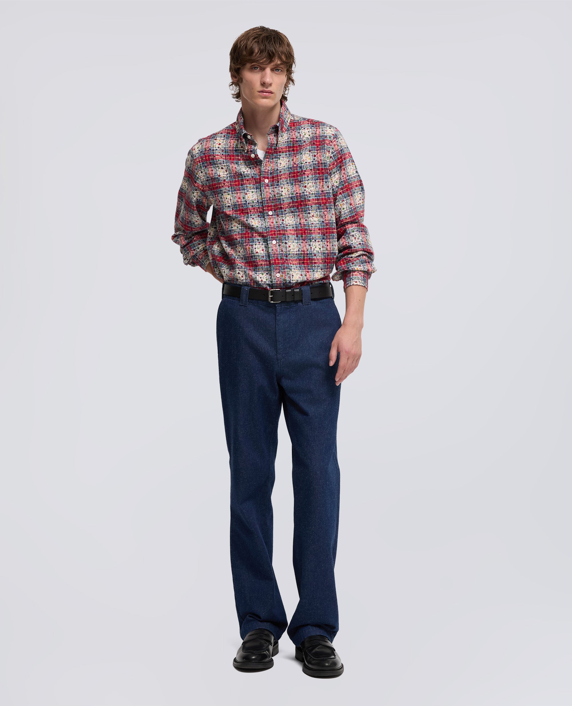 CAMICIA DROPS IN FLANELLA-MULTICOLOR-MULTICOLOR-MULTICOLOR-MULTICOLOR-MULTICOLOR