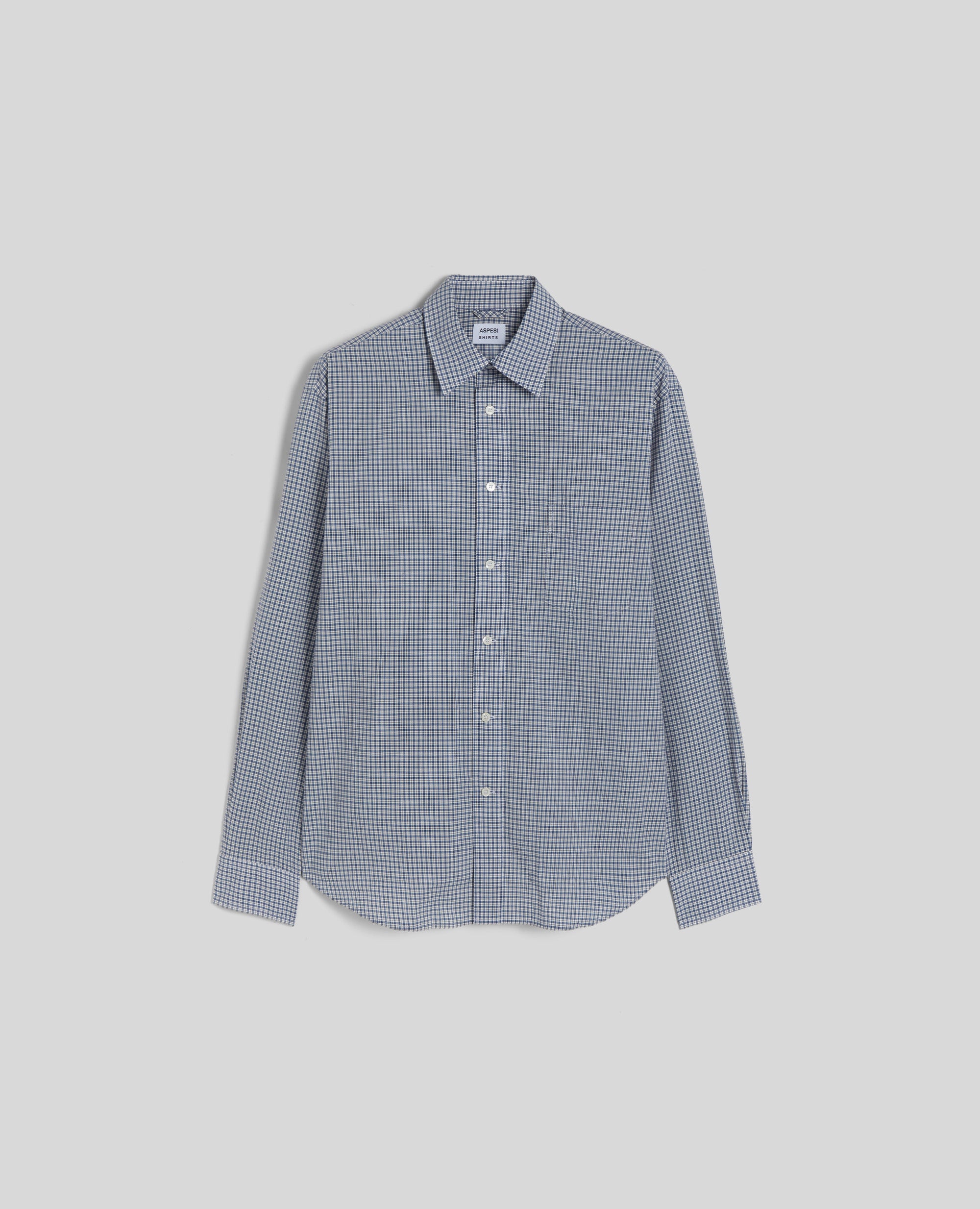 CAMICIA IN COTONE CHECK-CHECK BLUETTE-CHECK BLUETTE-CHECK BLUETTE-CHECK BLUETTE-CHECK BLUETTE