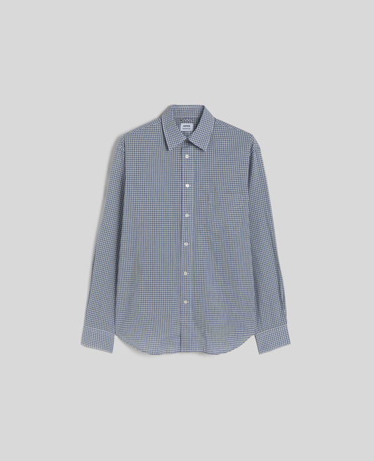CAMICIA IN COTONE CHECK-CHECK BLUETTE-CHECK BLUETTE-CHECK BLUETTE-CHECK BLUETTE-CHECK BLUETTE