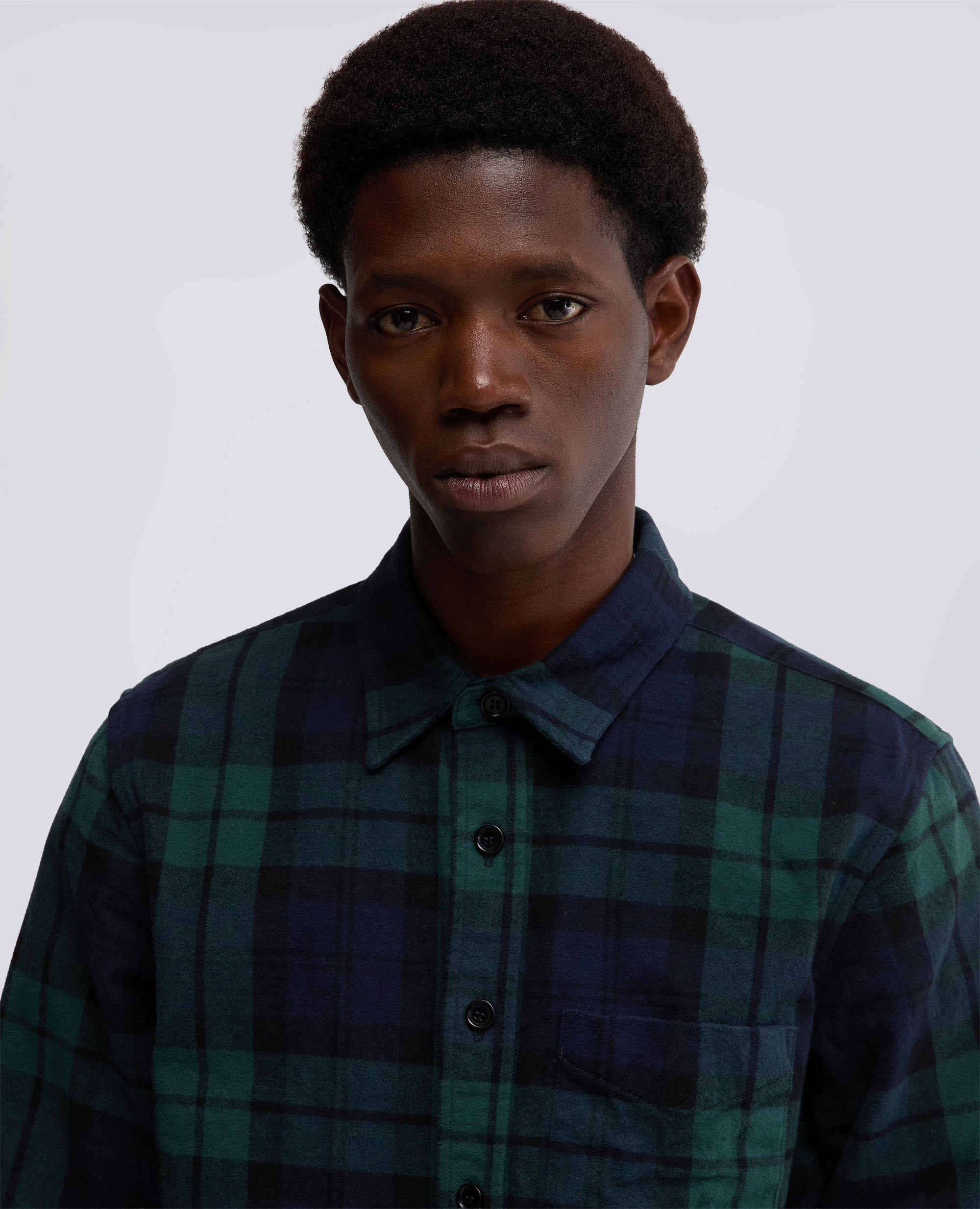 CAMICIA UTILITY IN TWILL DI COTONE-CHECK NAVY-CHECK NAVY-CHECK NAVY-CHECK NAVY-CHECK NAVY