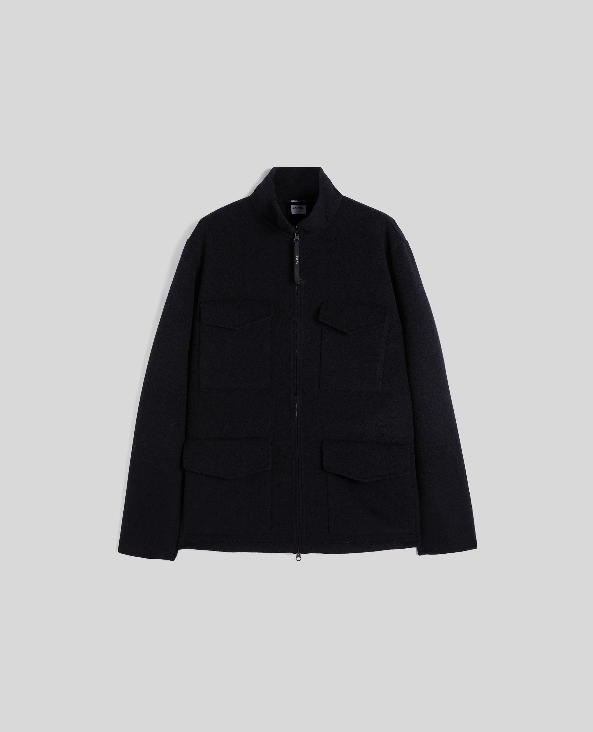 FIELD JACKET NELSON IN DOUBLE DI LANA-NAVY-NAVY-AZUL MARINO-NAVY-NAVY