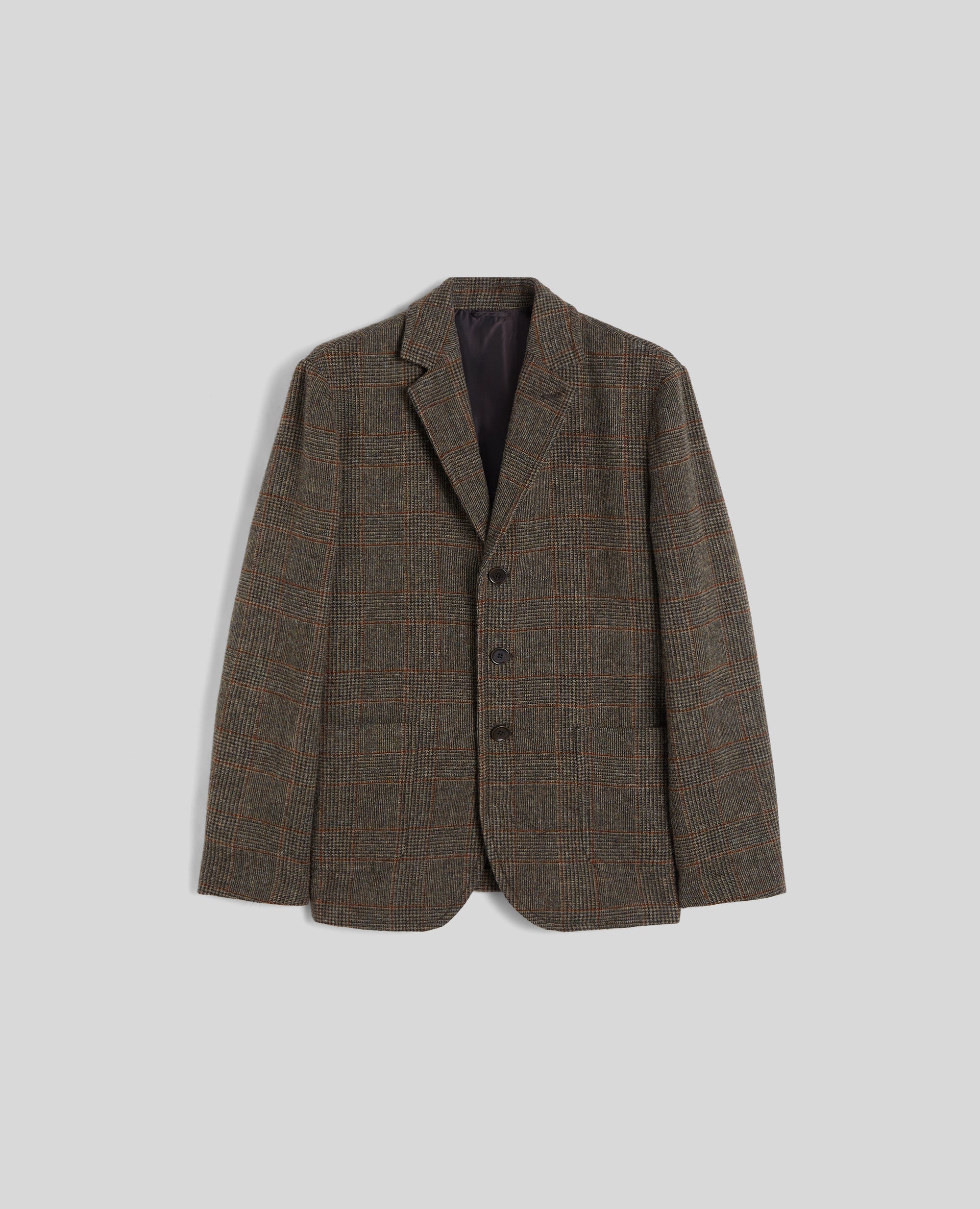 BLAZER ISAAC IN LANA SHETLAND-CHECK MARRONE-BROWN CHECK-CHECK MARRON-KARIERT BRAUN-MARRON CARREAUX