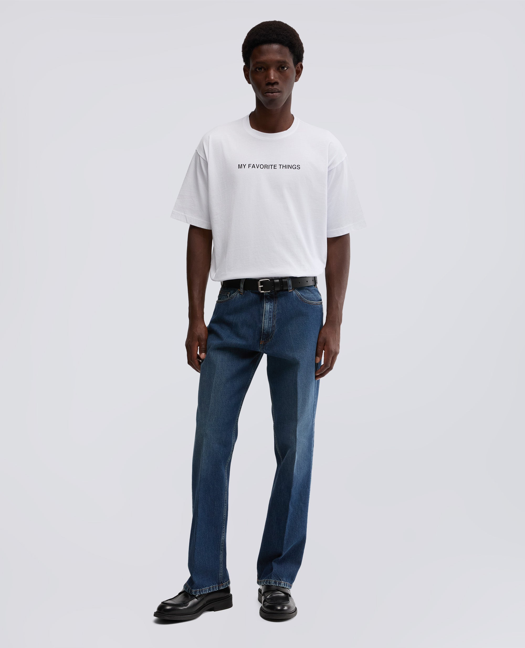 PANTALONE PRESS IN DENIM DI COTONE-DENIM-DENIM-DENIM-DENIM-DENIM