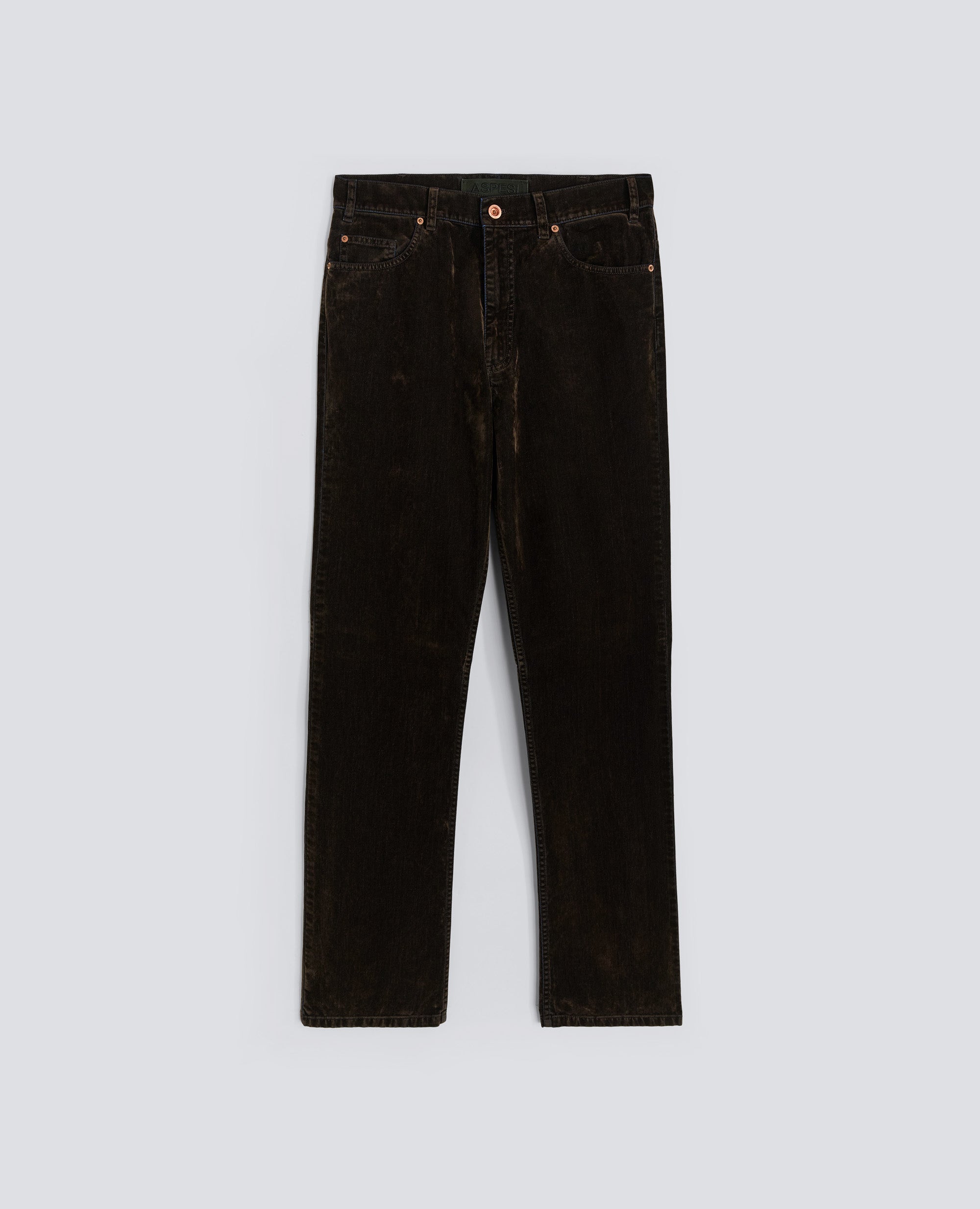 PANTALONE PRESS IN DENIM-MILITARE-MILITARY-MILITAR-MILITAR-MILITAIRE