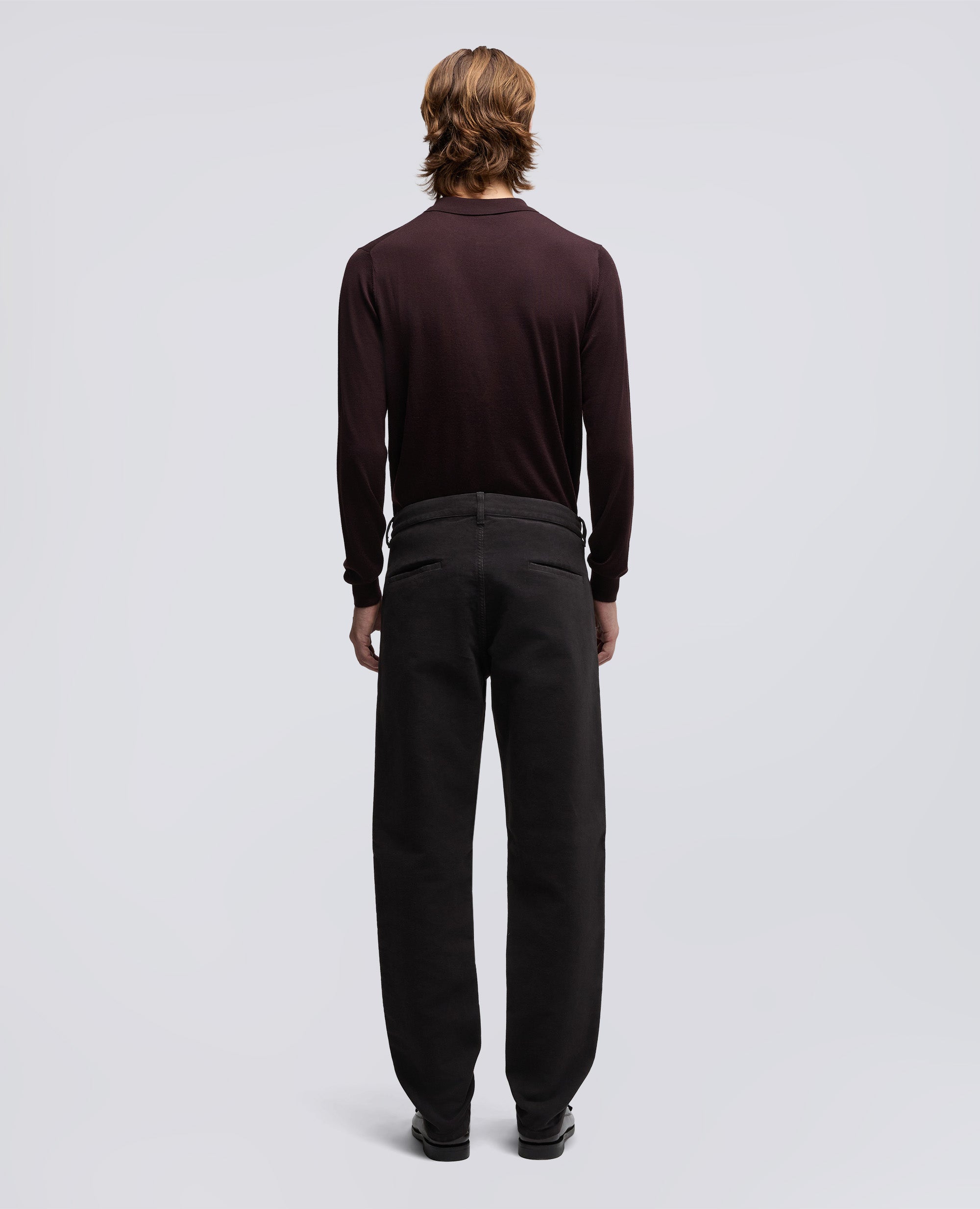 PANTALONE CHINO FUNZIONALE IN VELLUTO-MARRONE-BROWN-MARR¢N-BRAUN-MARRON