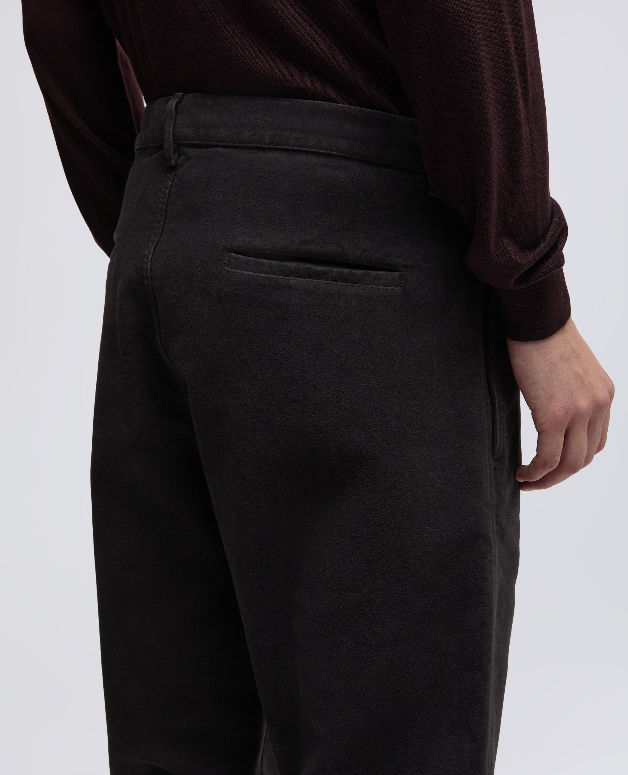 PANTALONE CHINO FUNZIONALE IN VELLUTO-MARRONE-BROWN-MARR¢N-BRAUN-MARRON