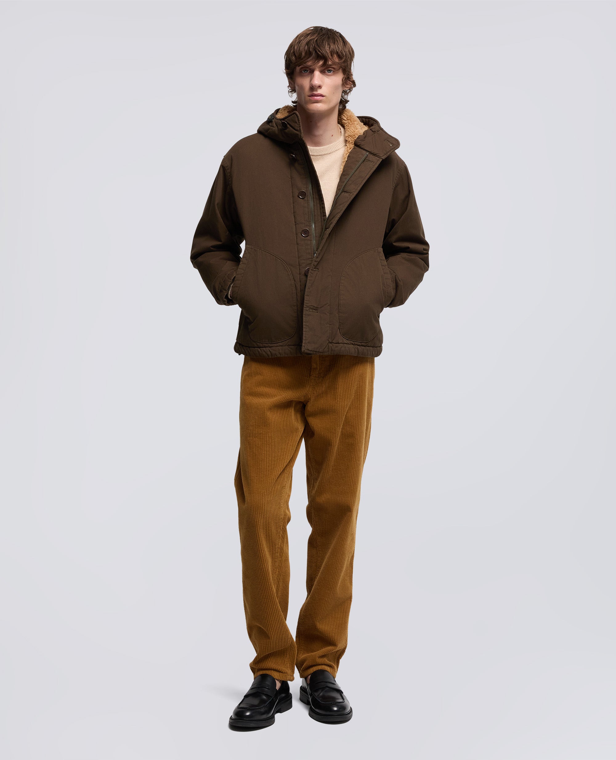 PANTALONE CHINO FUNZIONALE IN VELLUTO-BISCOTTO-BISCUIT-GALLETA-COOKIE-BISCUIT